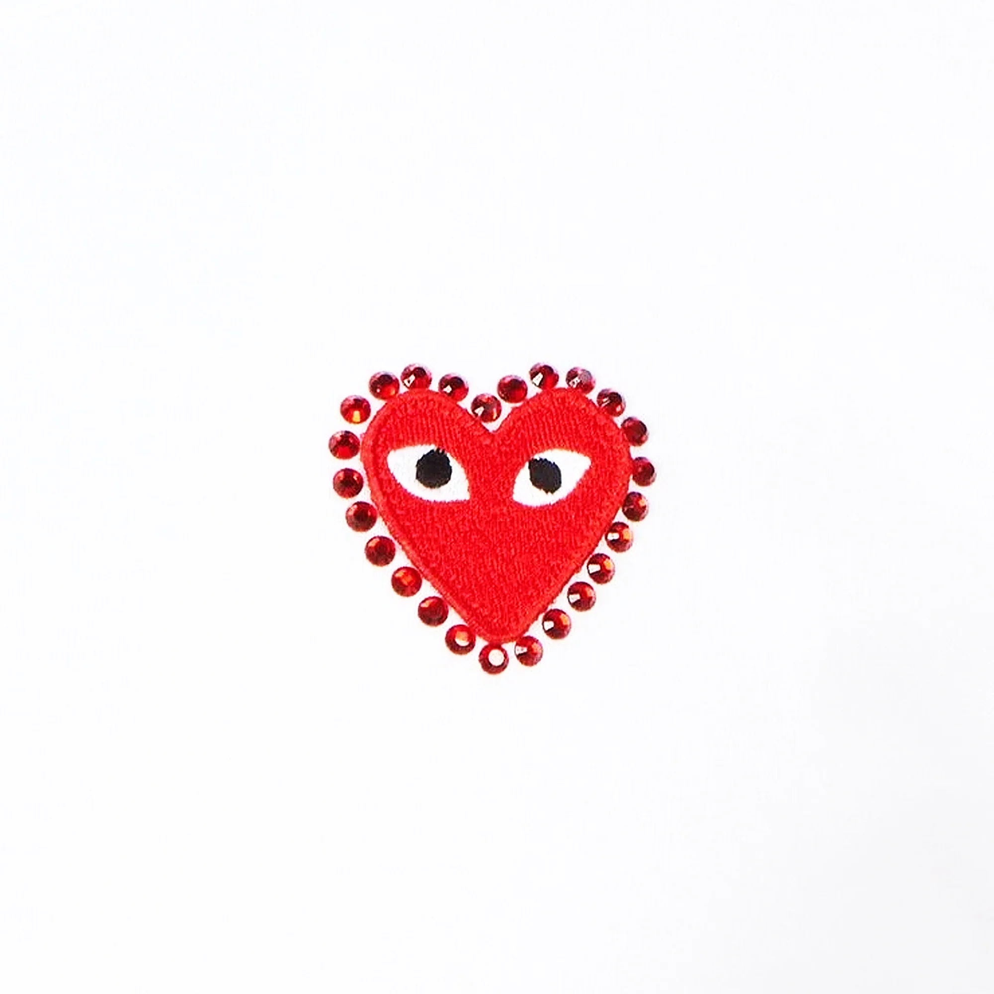 Comme des Garcons PLAY Rhinestone Heart Tee - Image 2