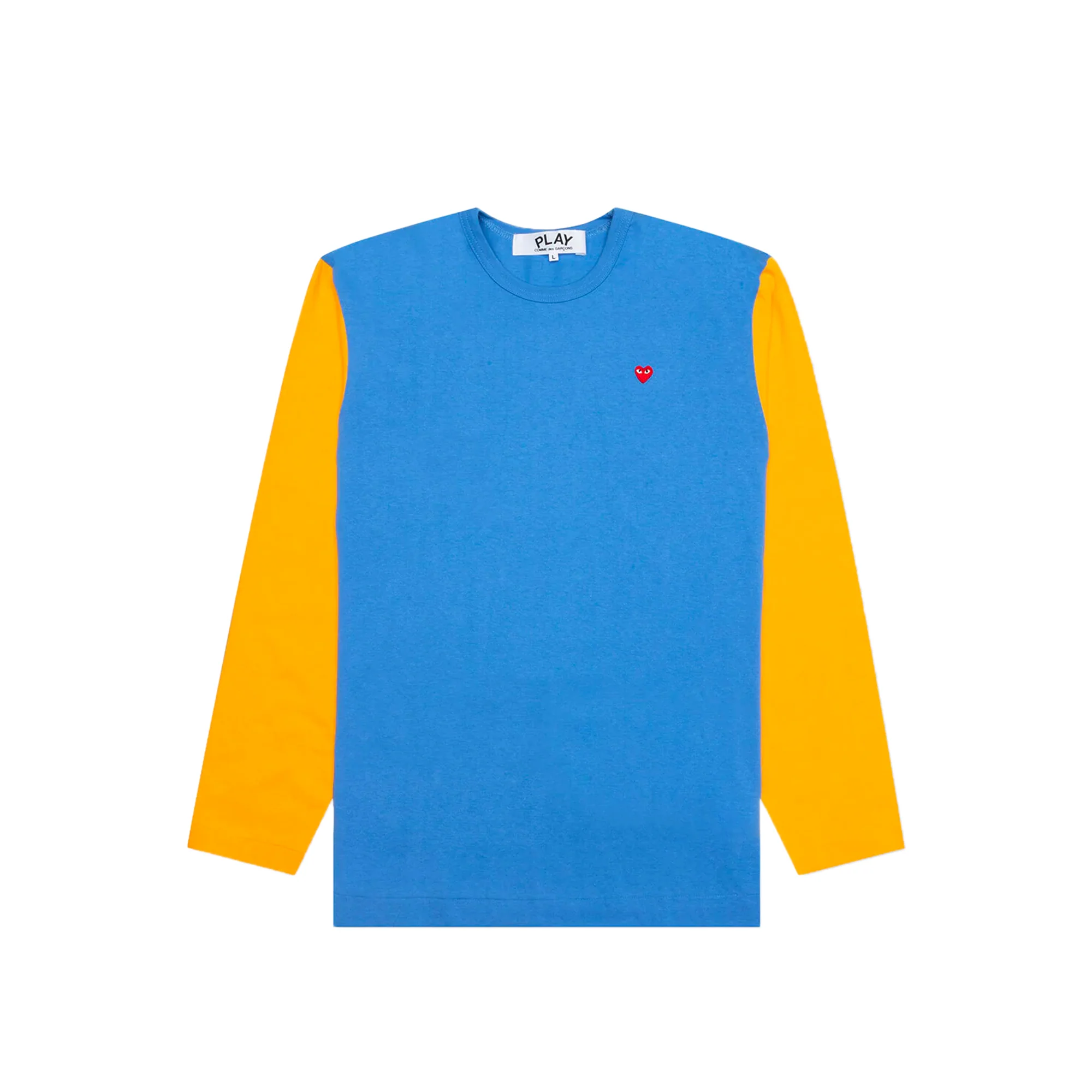 Comme des Garcons PLAY Mens Bi-Color LS Tee