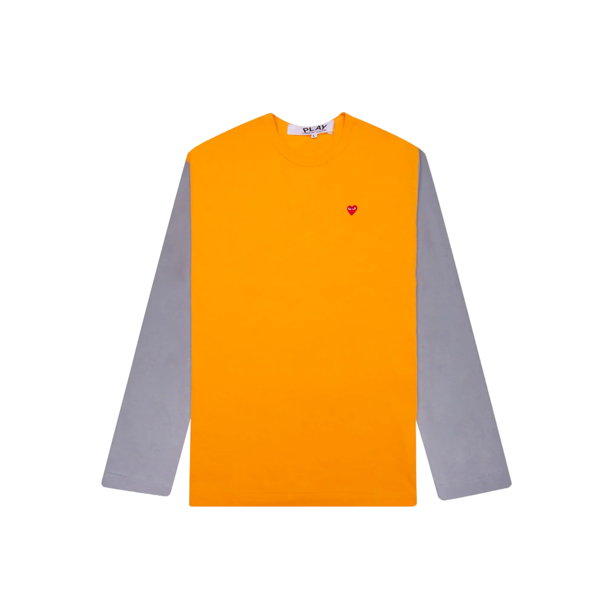 Comme des Garcons PLAY Mens Bi-Color LS Tee