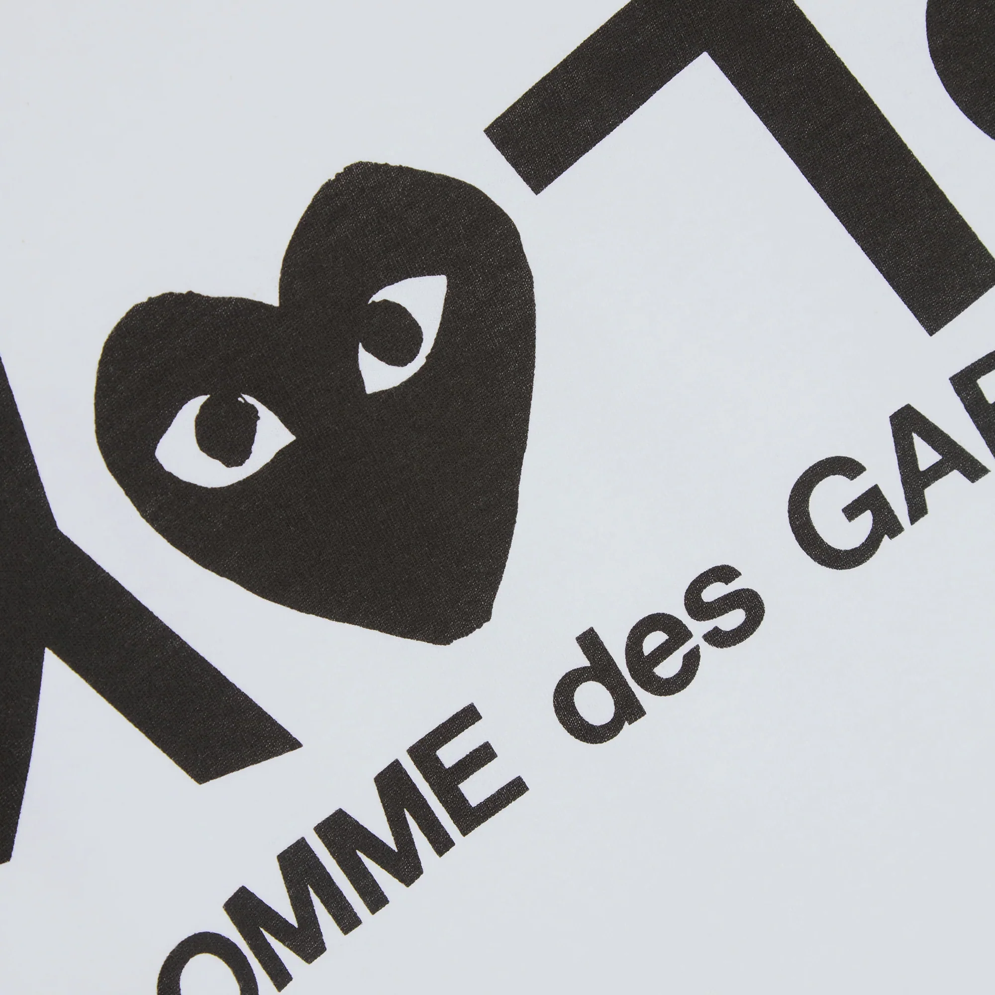 Comme des Garcons PLAY Mens Logo Print Tee - Image 2