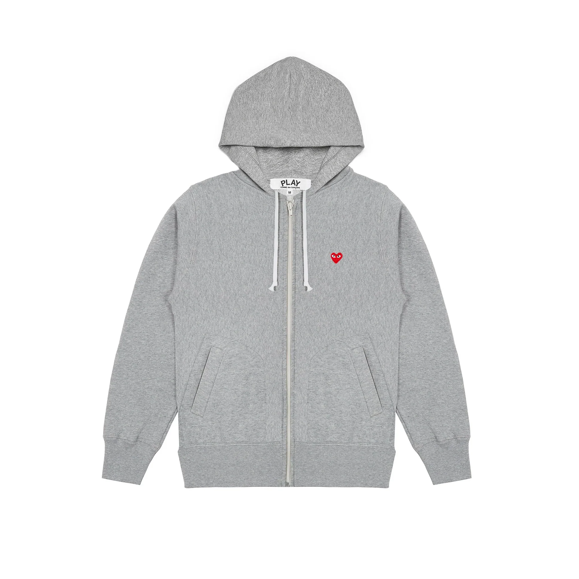 Comme des Garcons Play Mens Mini Red Heart Hoodie 'Grey'