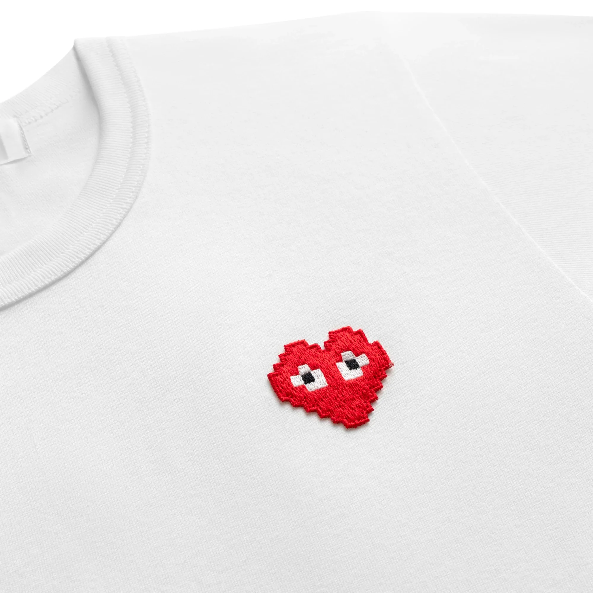 Comme des Garcons Play Mens Red Heart SS Tee - Image 2