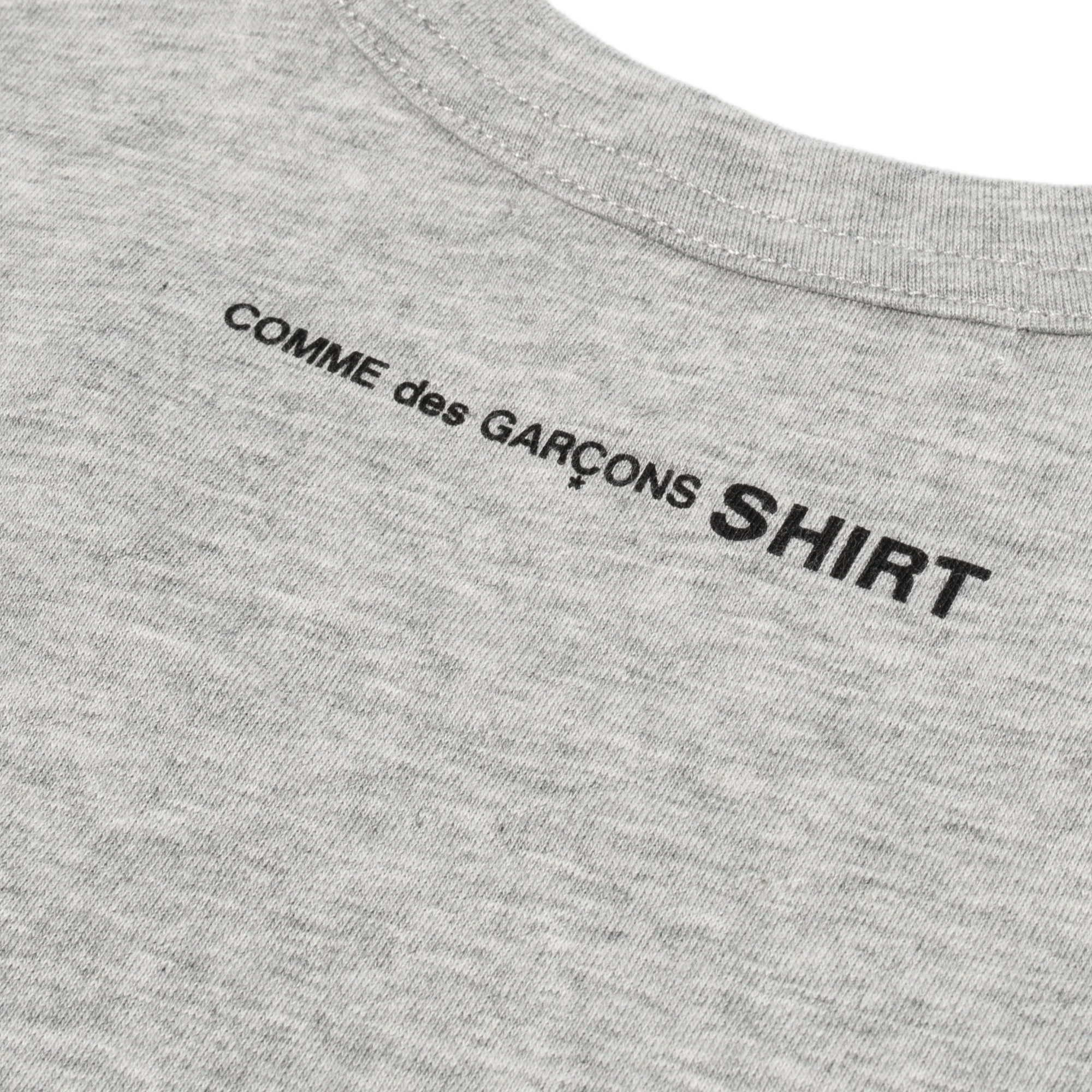 Comme Des Garcons Shirt Mens Back Print SS Tee Grey - Image 3