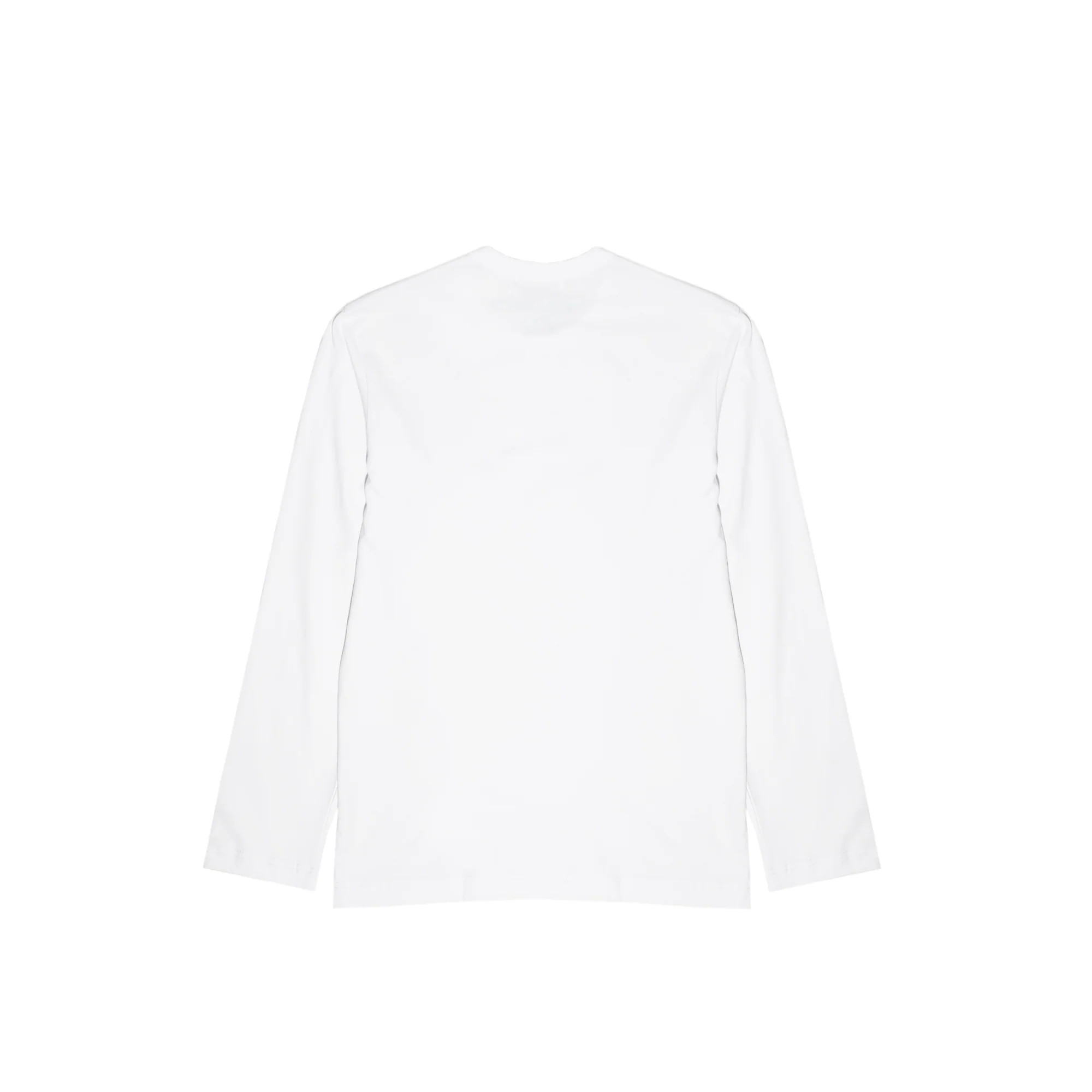 Comme Des Garcons Shirt Mens Logo LS Tee  White - Image 2