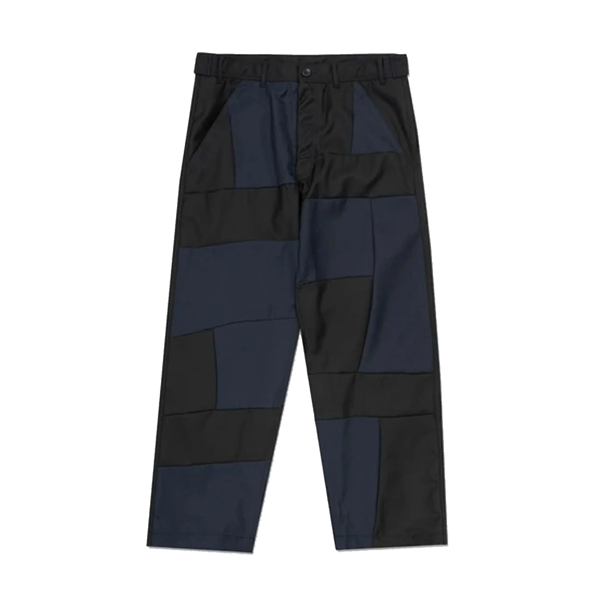 CDG Shirt Mens Patchwork Trouser 'Navy Black'