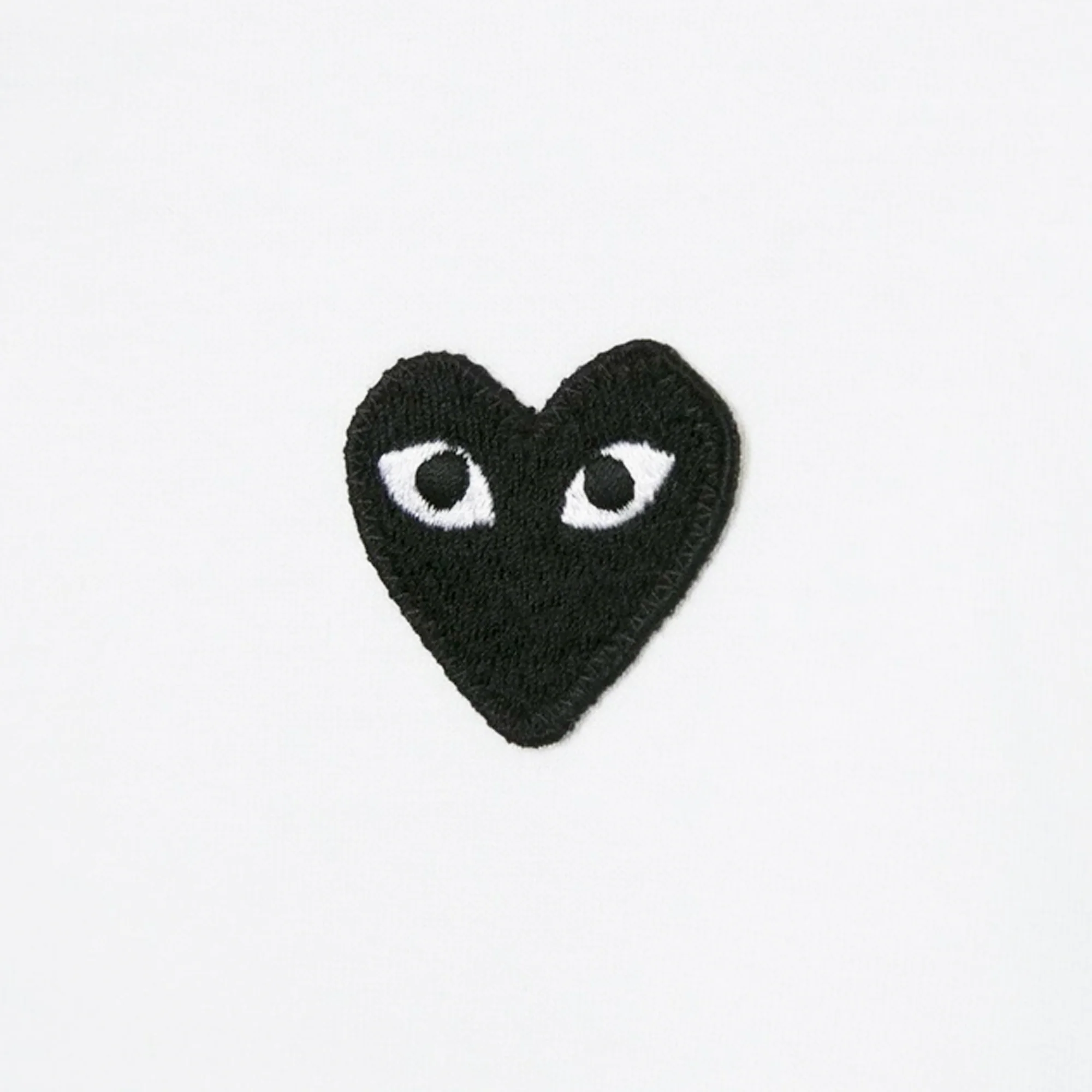 Comme des Garcons Play Mens Black Heart LS Tee - Image 2