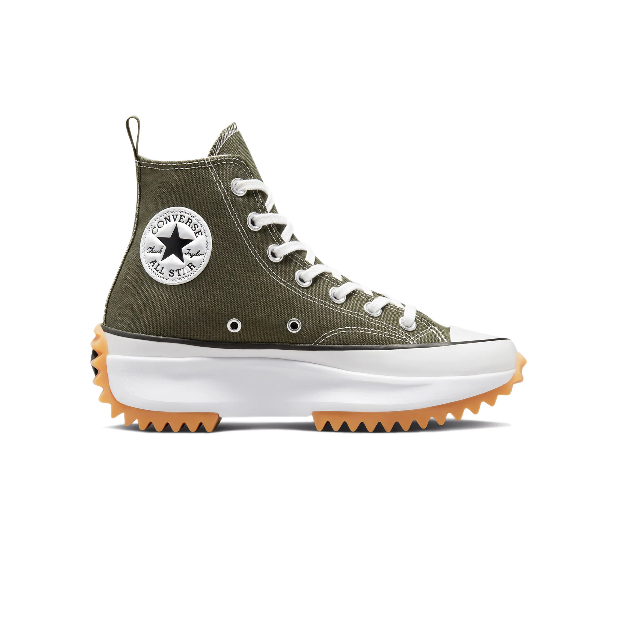 Converse Mens Run Star Hike Hi Shoes 'Cargo Khaki' - Image 4