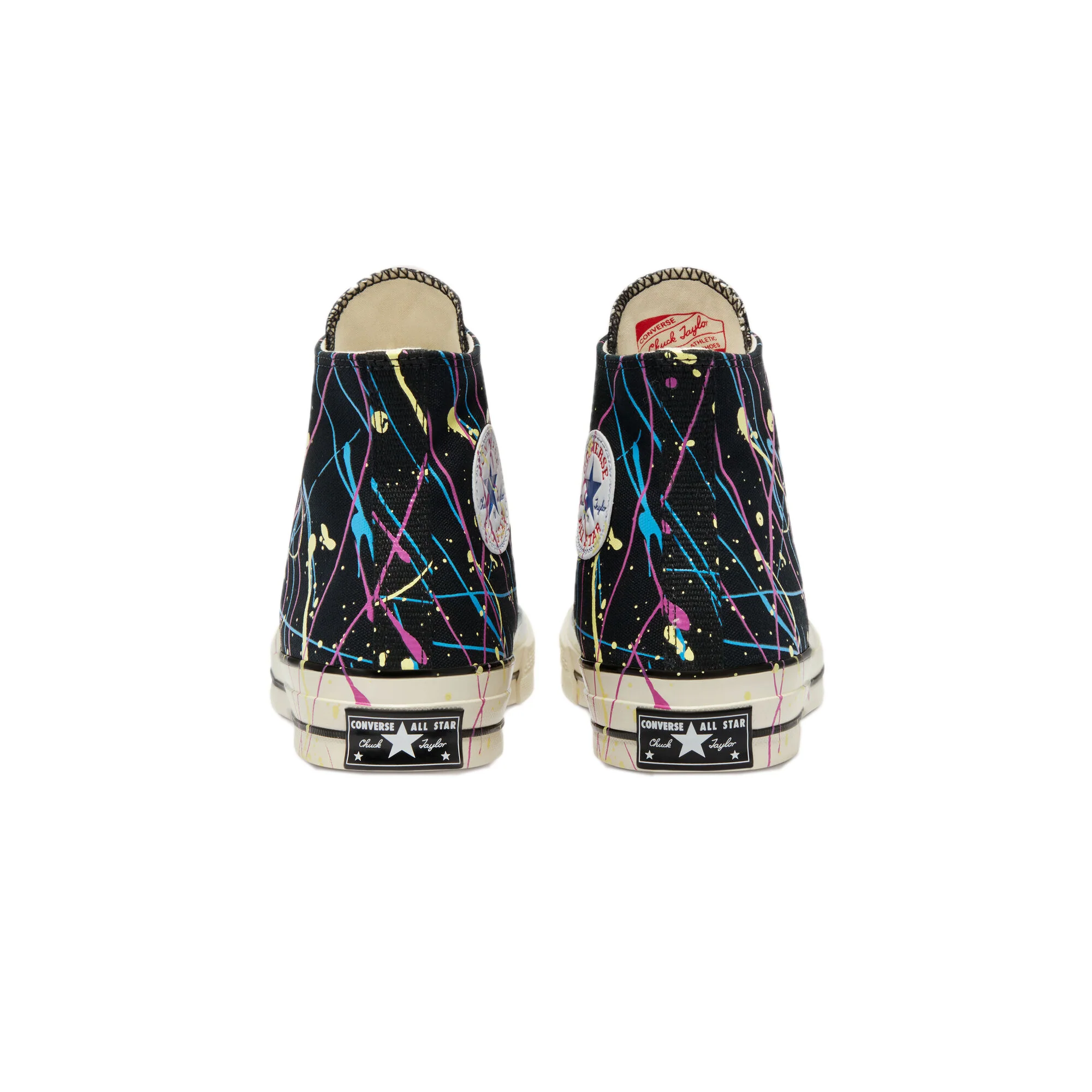 Converse Mens Chuck 70 Hi Shoes 'Black Hyper Magenta' - Image 3
