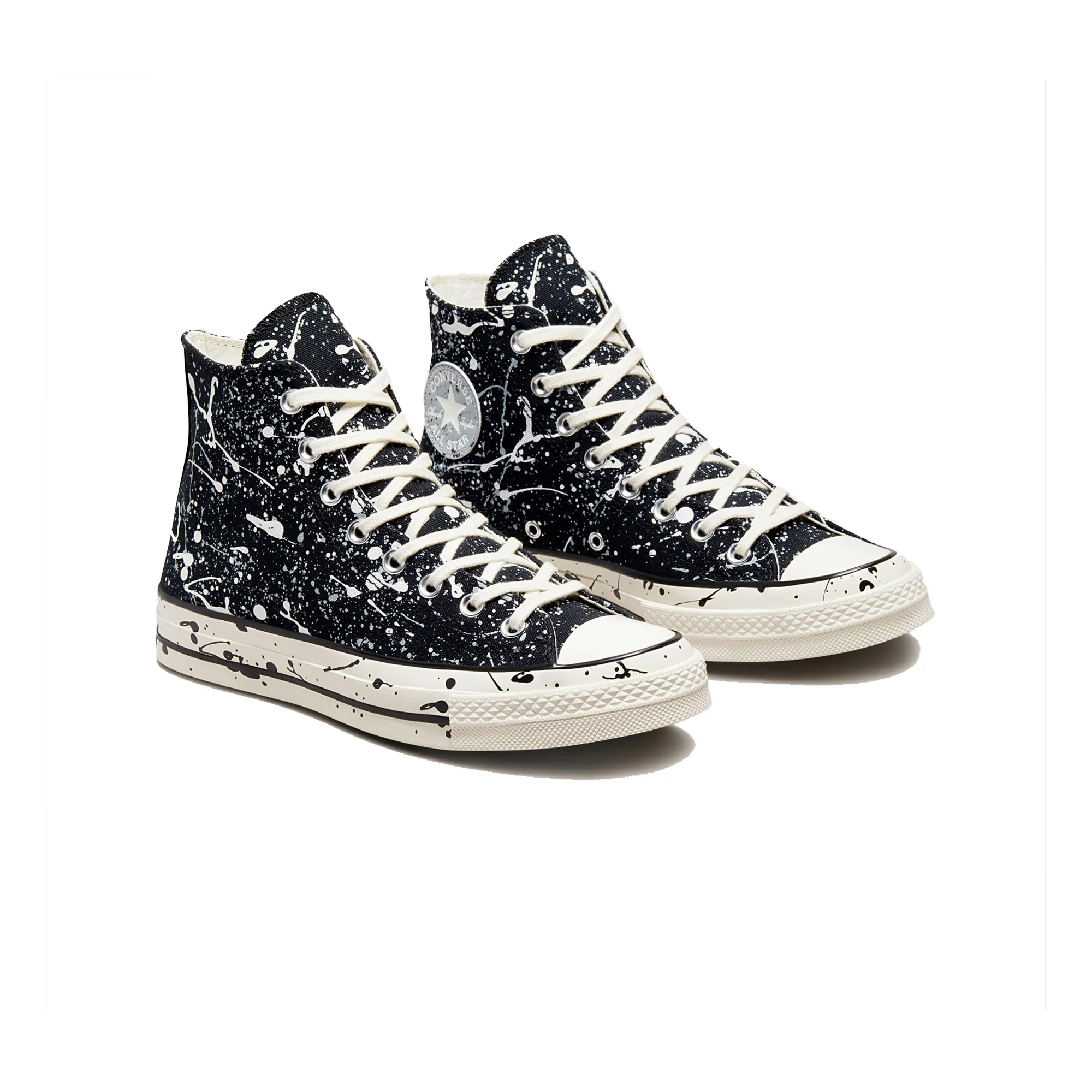 Converse Mens Chuck 70 Hi Shoes Black/Ash Stone - Image 2