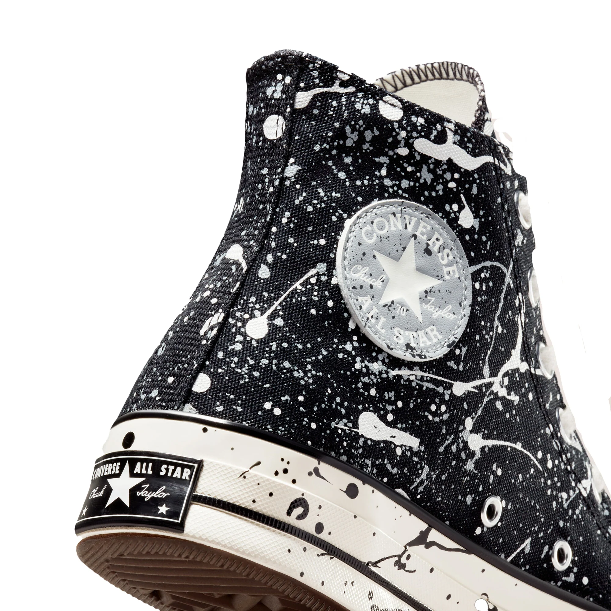 Converse Mens Chuck 70 Hi Shoes Black/Ash Stone - Image 4