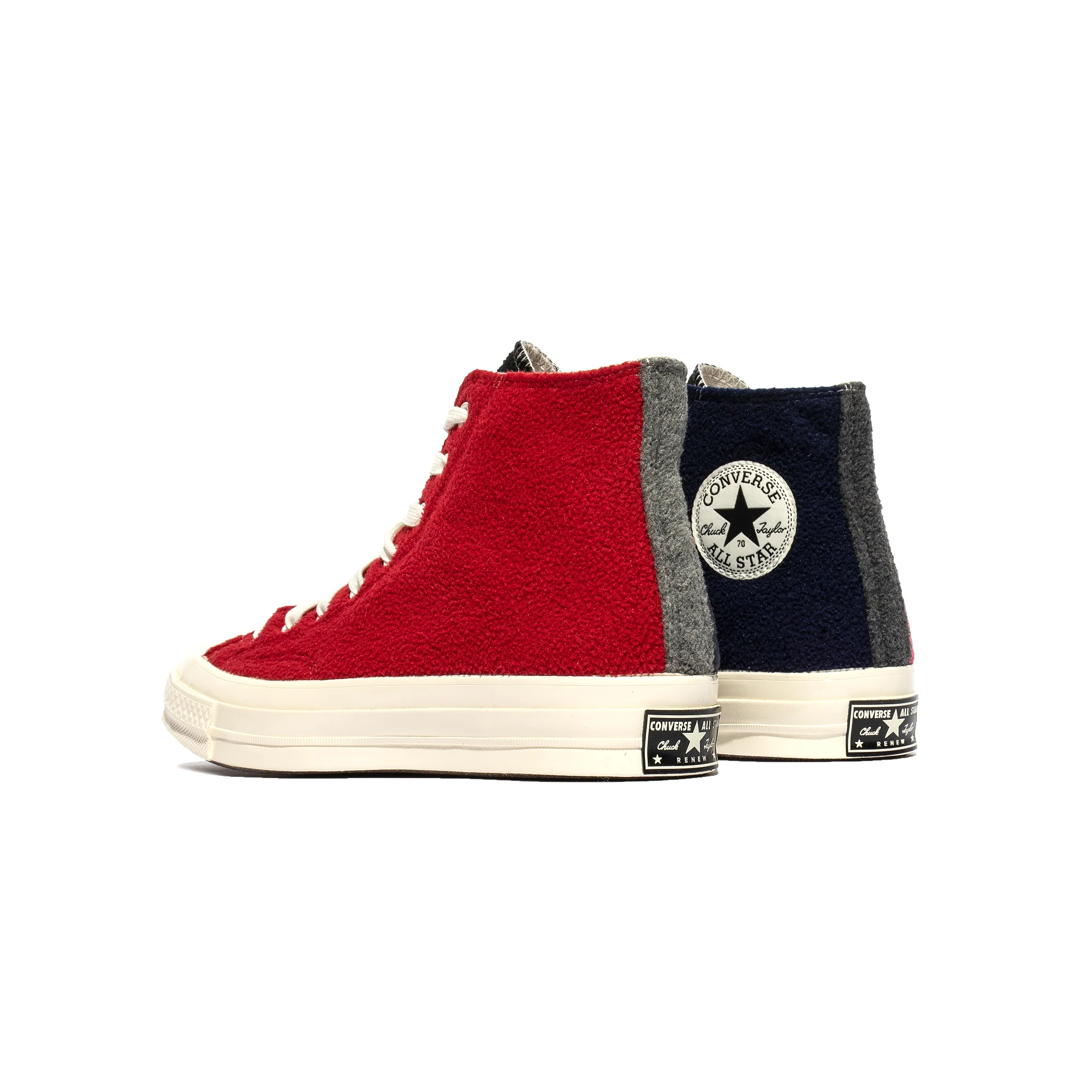 Converse Mens Chuck 70 Hi Shoes 'Red/Blue/Black' - Image 3