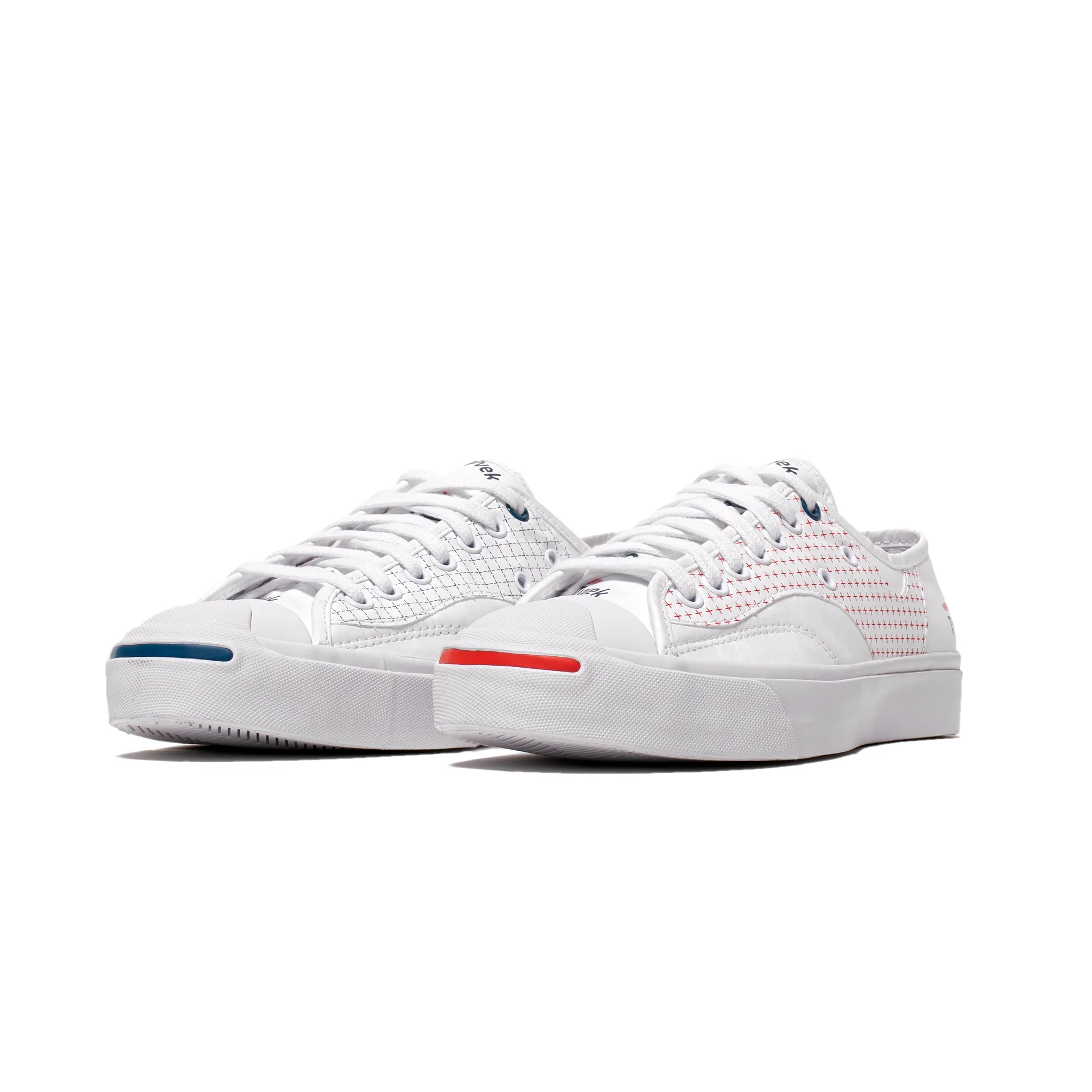 Converse Mens Jack Purcell Rally Ox 'Fiery Red' Shoes - Image 2