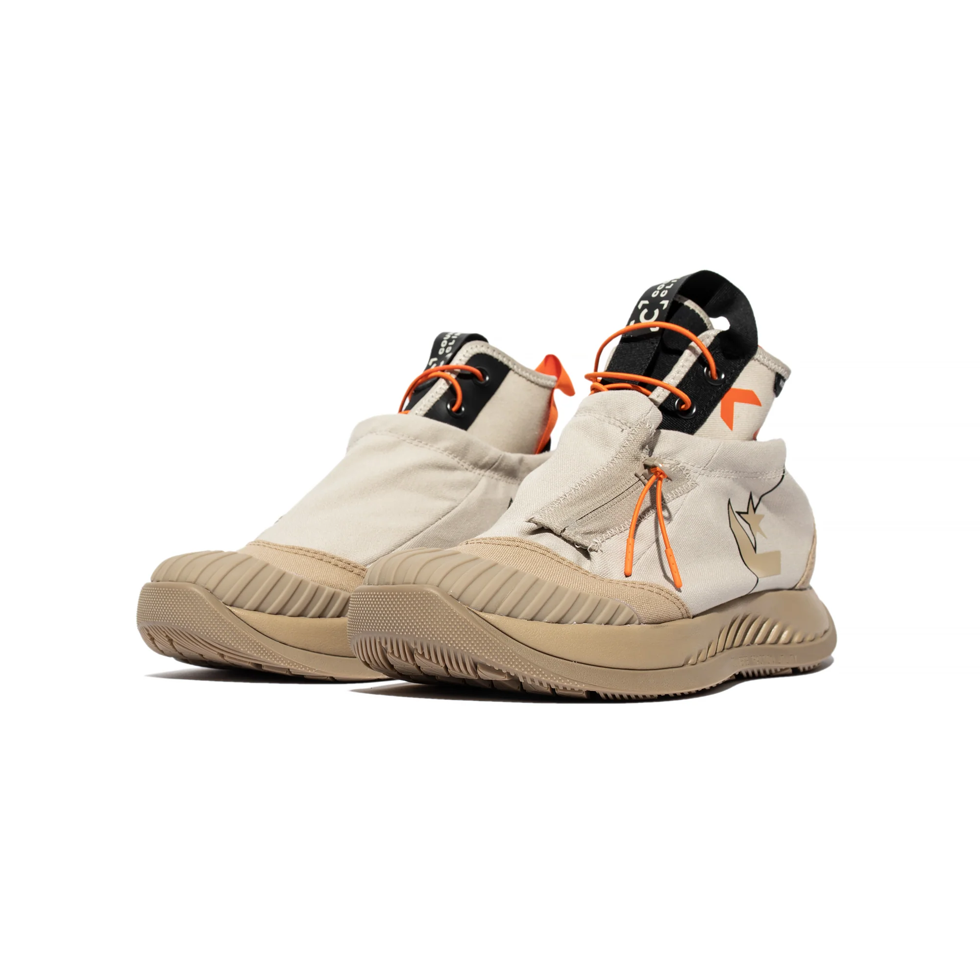 Converse Mens Utility Hi Explore CC Shoes 'Taupe/White' - Image 2