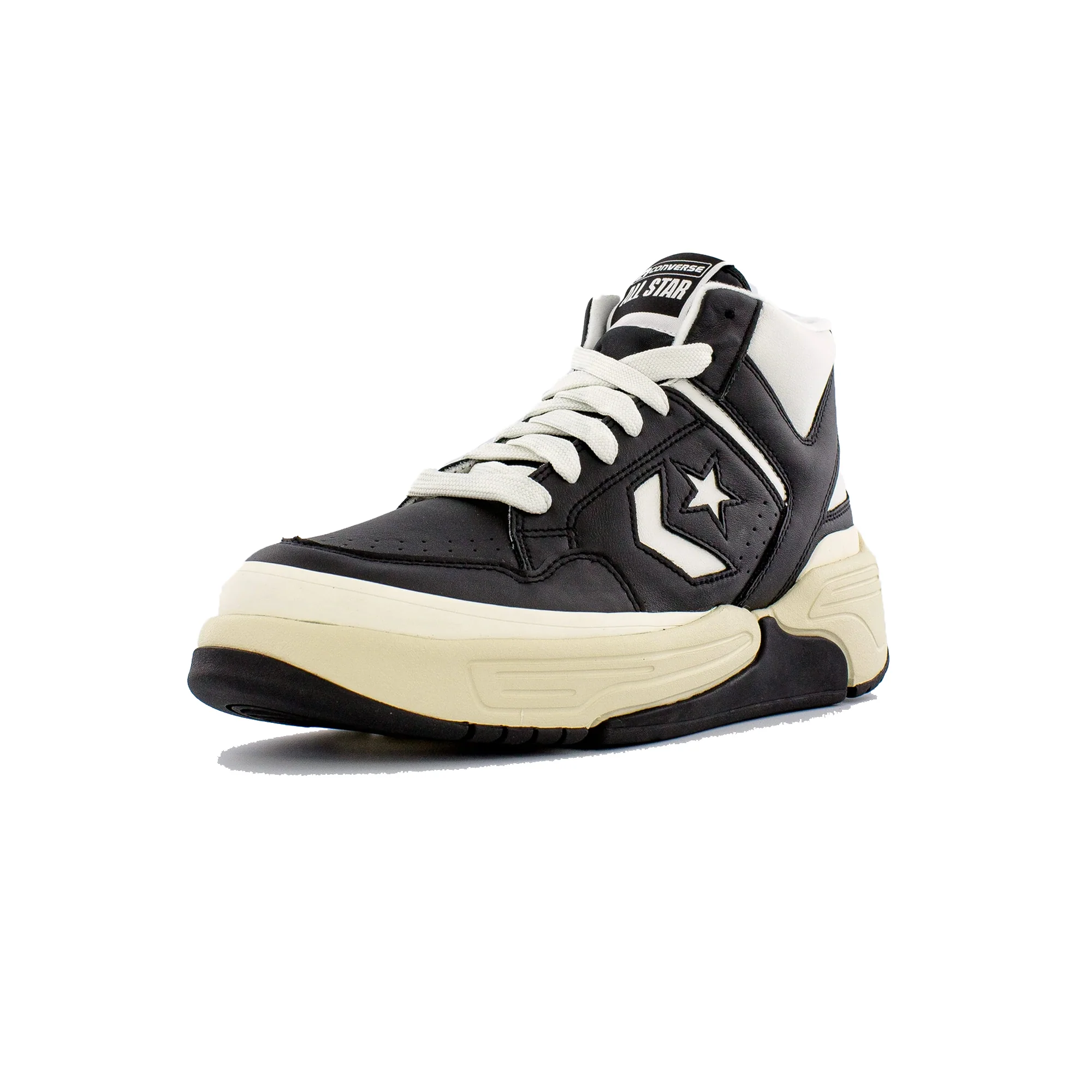 Converse Mens Weapon CX Mid Shoes 'Black/Vintage White/Egret' - Image 2