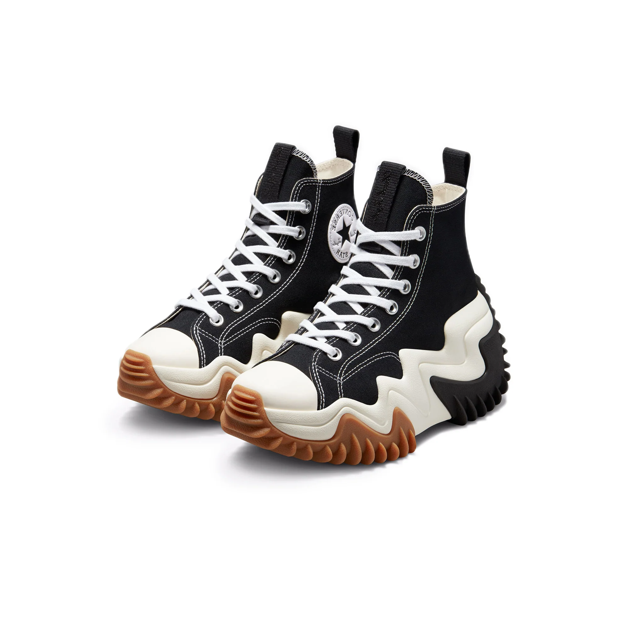 Converse Mens Run Star Motion Hi Shoes 'Black' - Image 2