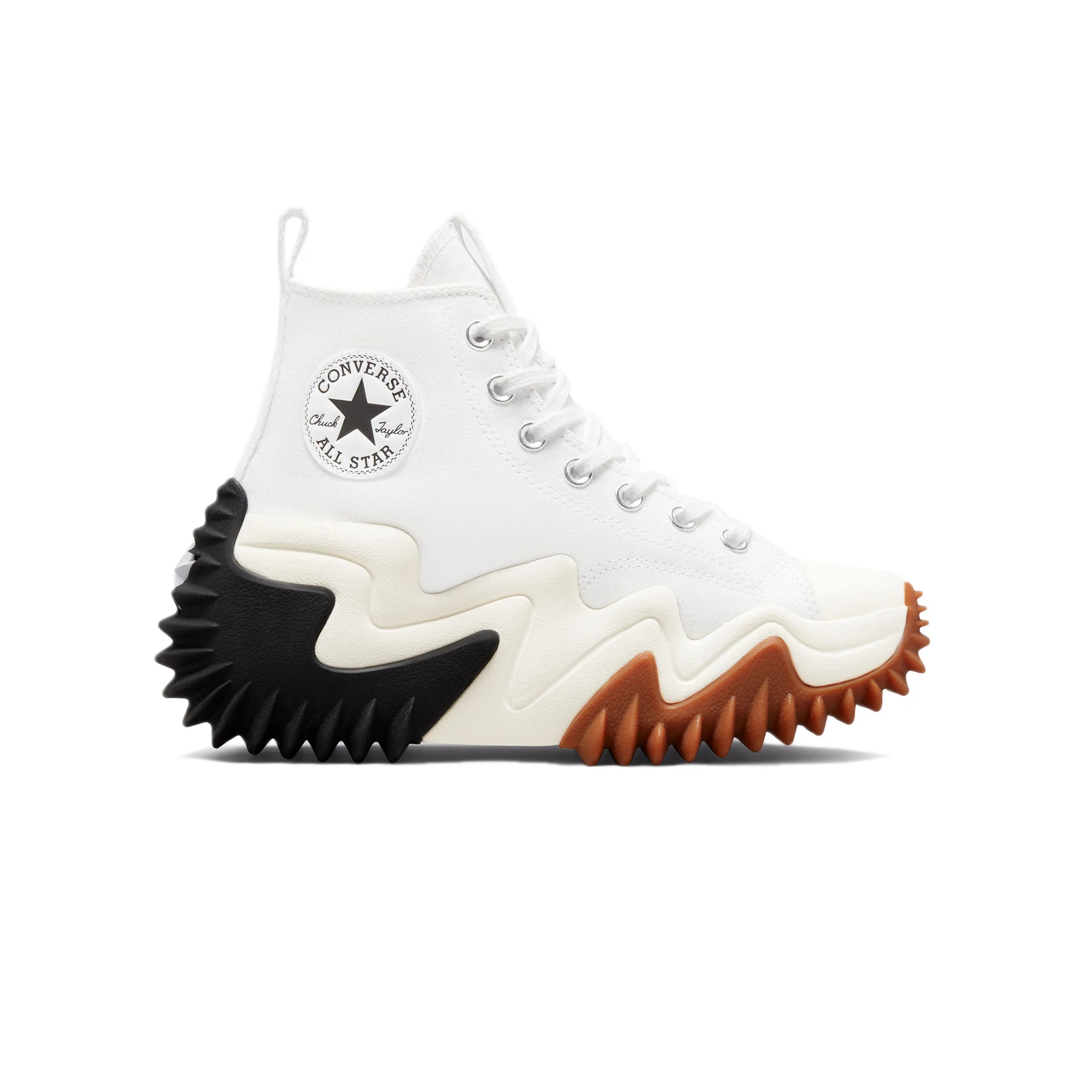 Converse Mens Run Star Motion Hi Shoes 'White' - Image 4