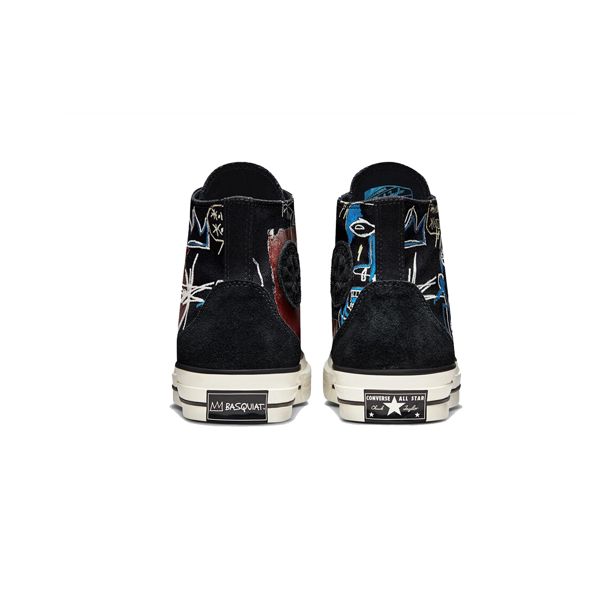 Converse Mens Chuck 70 Hi Shoes 'Blk/Multi' - Image 3