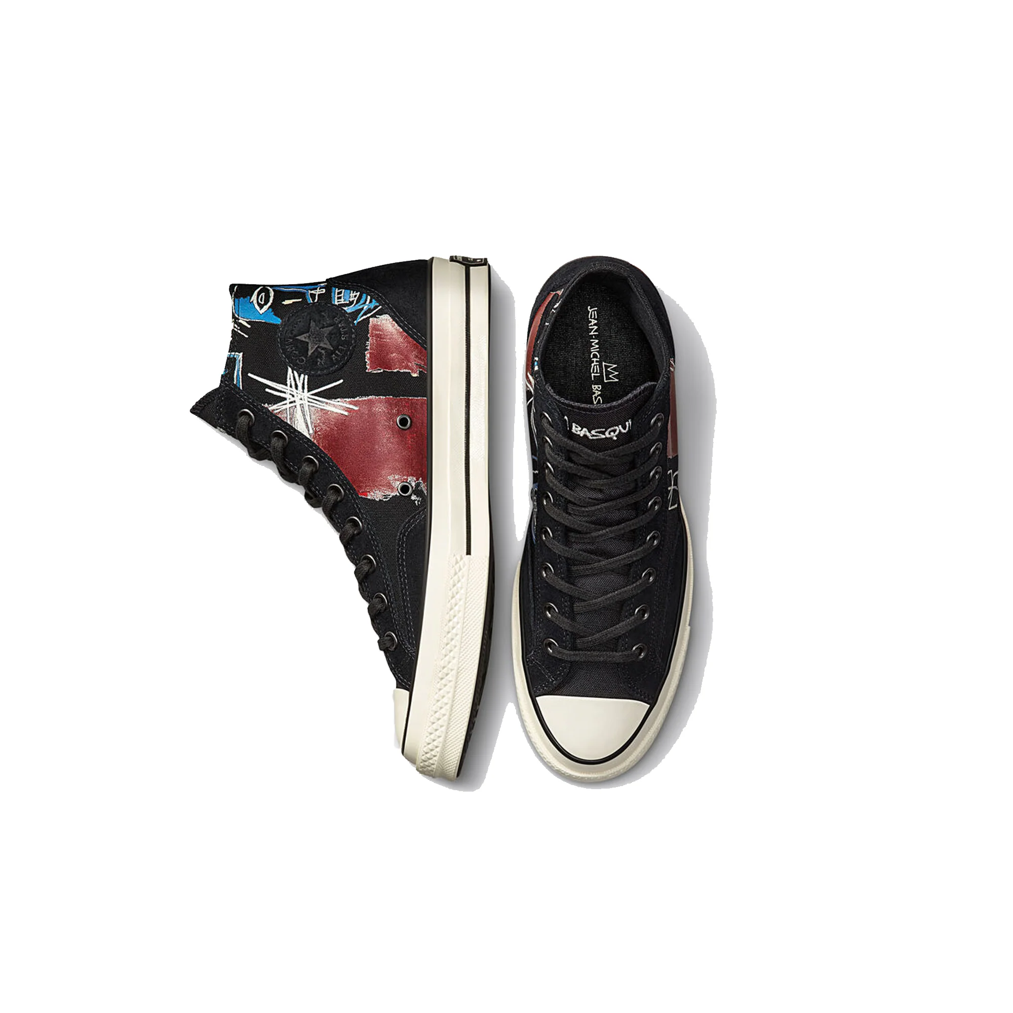 Converse Mens Chuck 70 Hi Shoes 'Blk/Multi' - Image 4