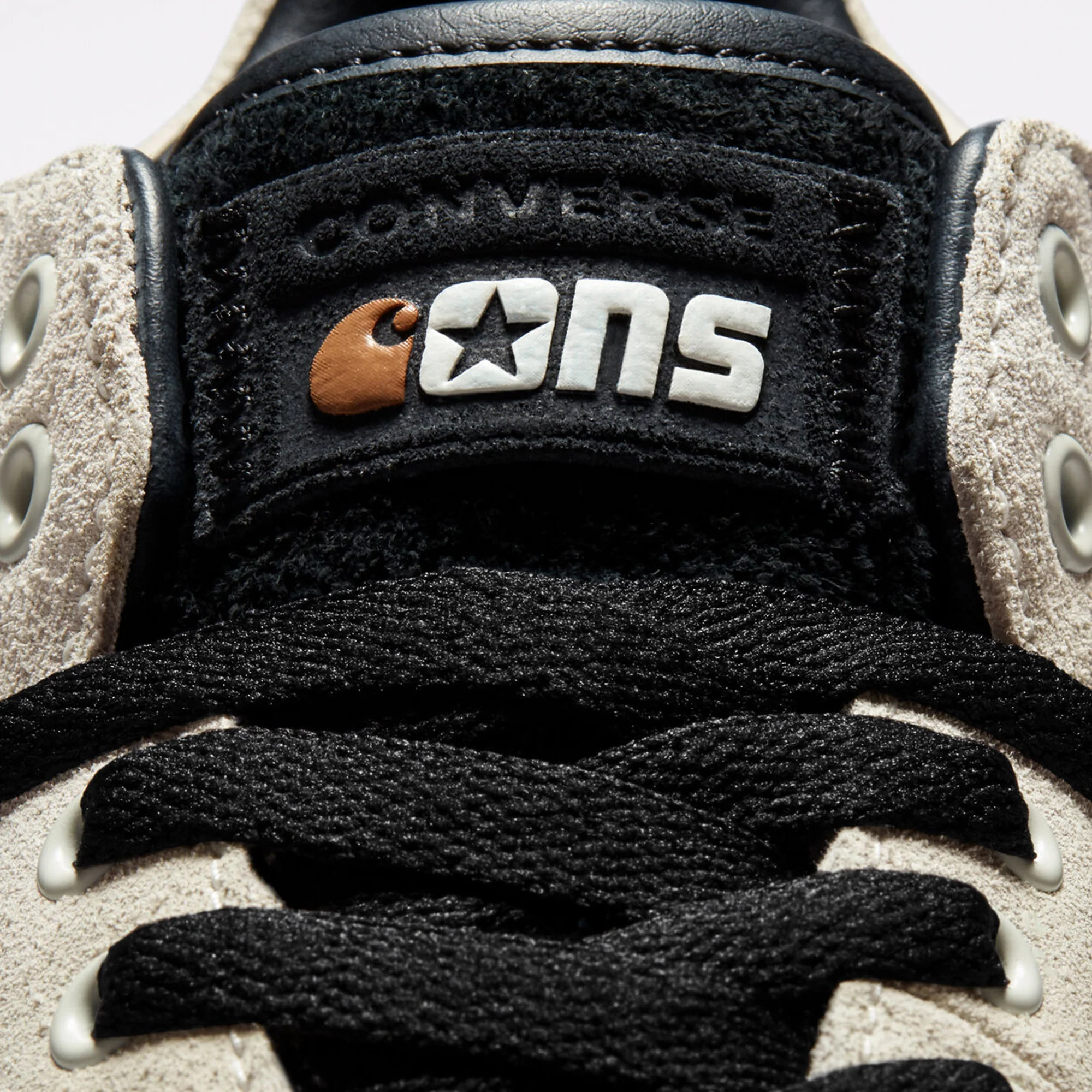 Converse Mens Fastbreak Pro Shoes 'Mid White/Black' - Image 4