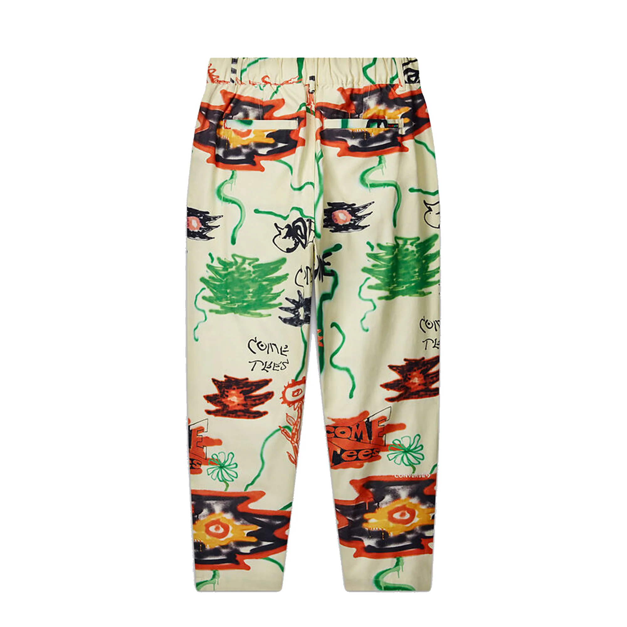 Converse x Come Tees Mens Floral Triangle Front Chino 'Bone' - Image 2