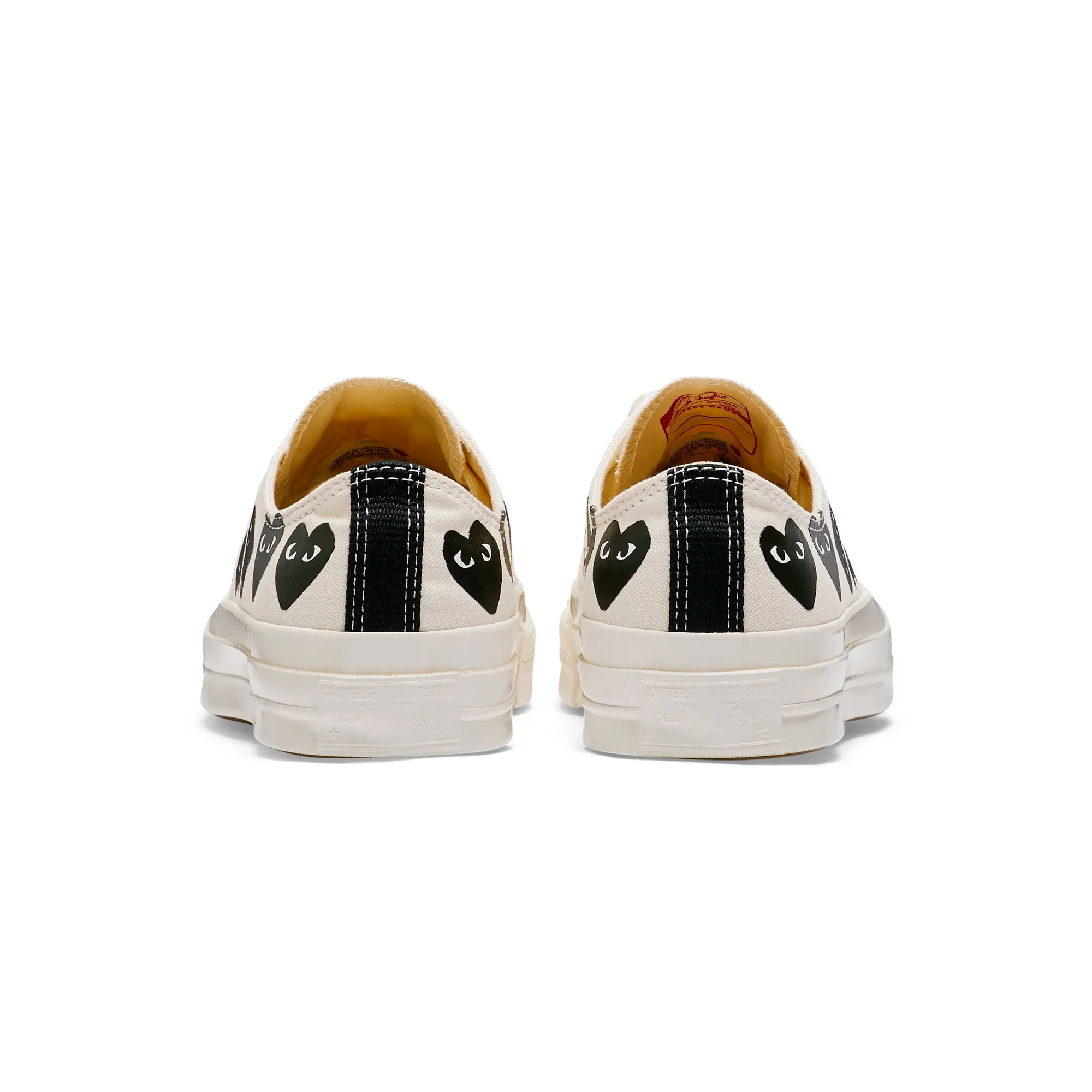 Comme des Garcons PLAY x Converse Chuck 70 Low Multi Heart Shoes - Image 3