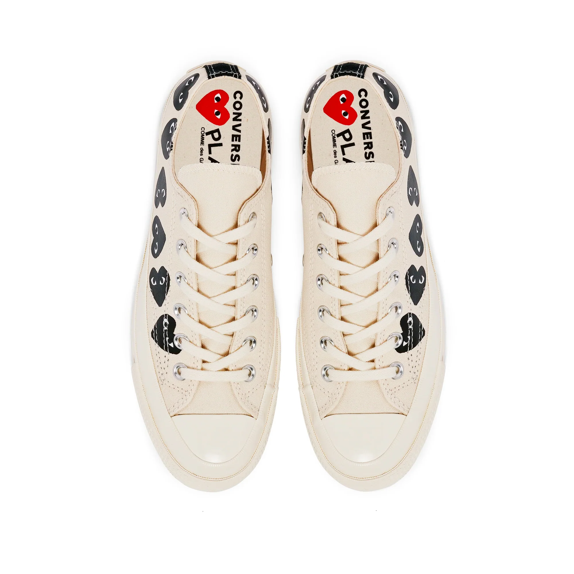 Comme des Garcons PLAY x Converse Chuck 70 Low Multi Heart Shoes - Image 4