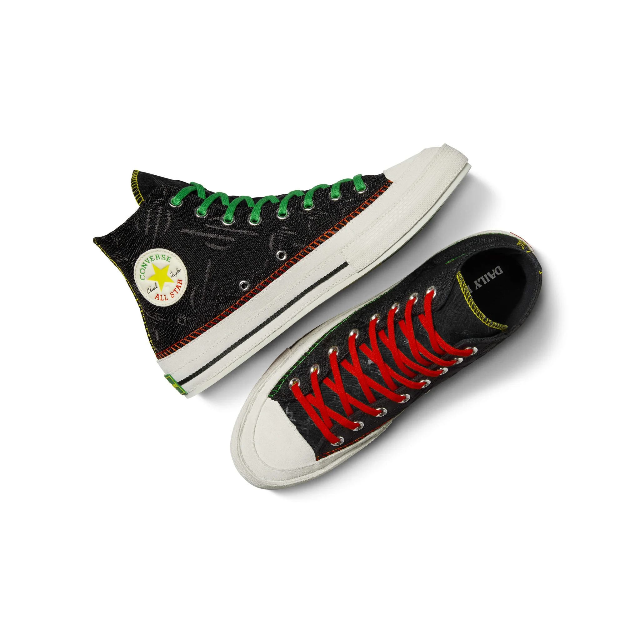Converse x Daily Paper Mens Chuck 70 High Shoes - Image 4