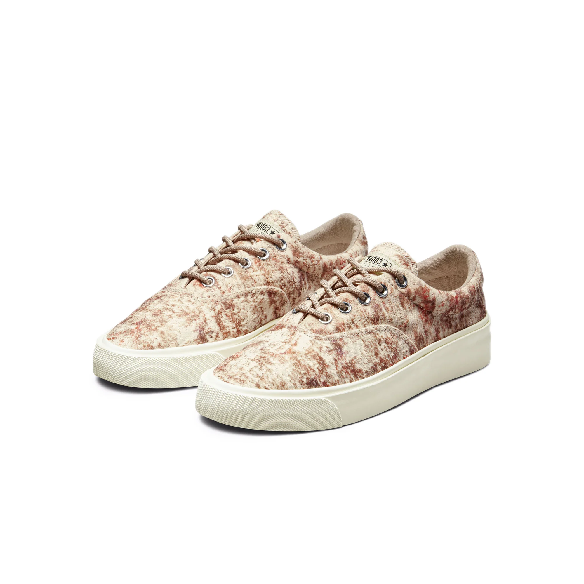 Converse Mens Skid Grip OX Antique Shoes 'White/Brown/Egret' - Image 2