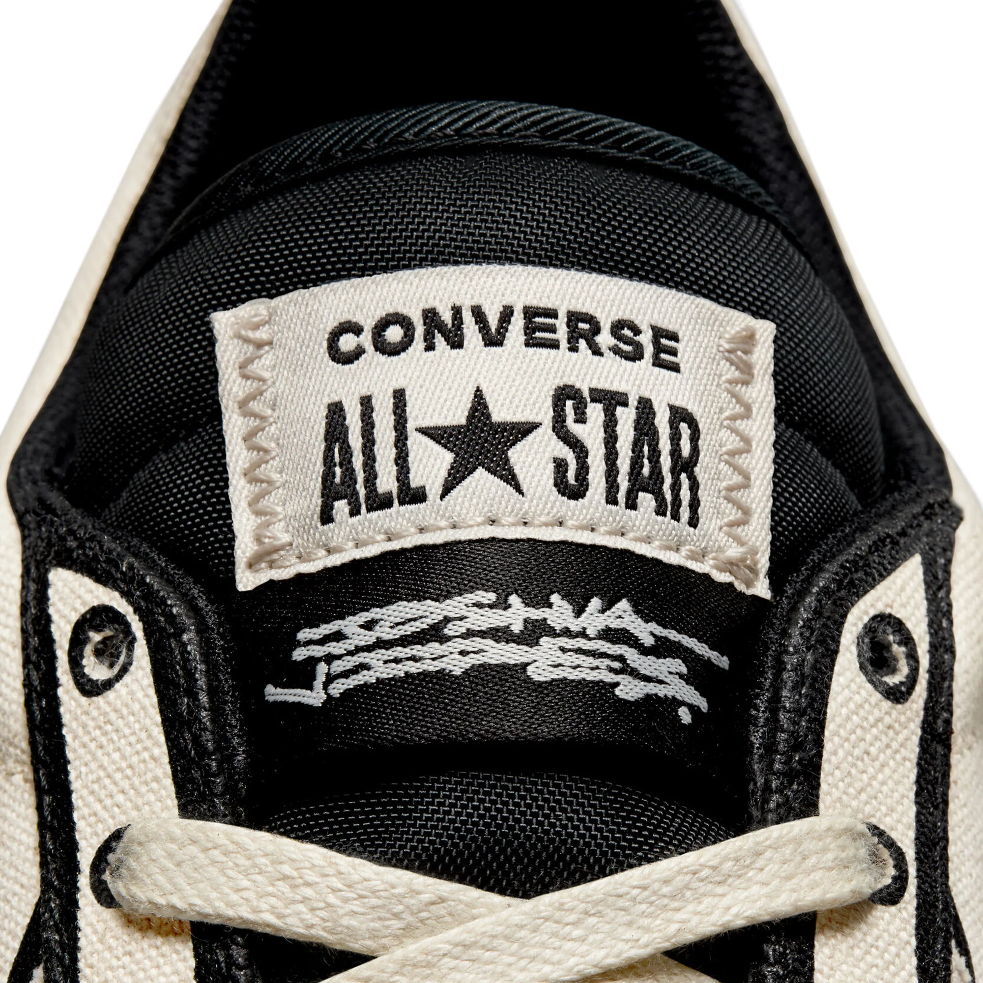 Converse Mens Pro Leather OX Shoes 'Natural Ivory/Black/White' - Image 4