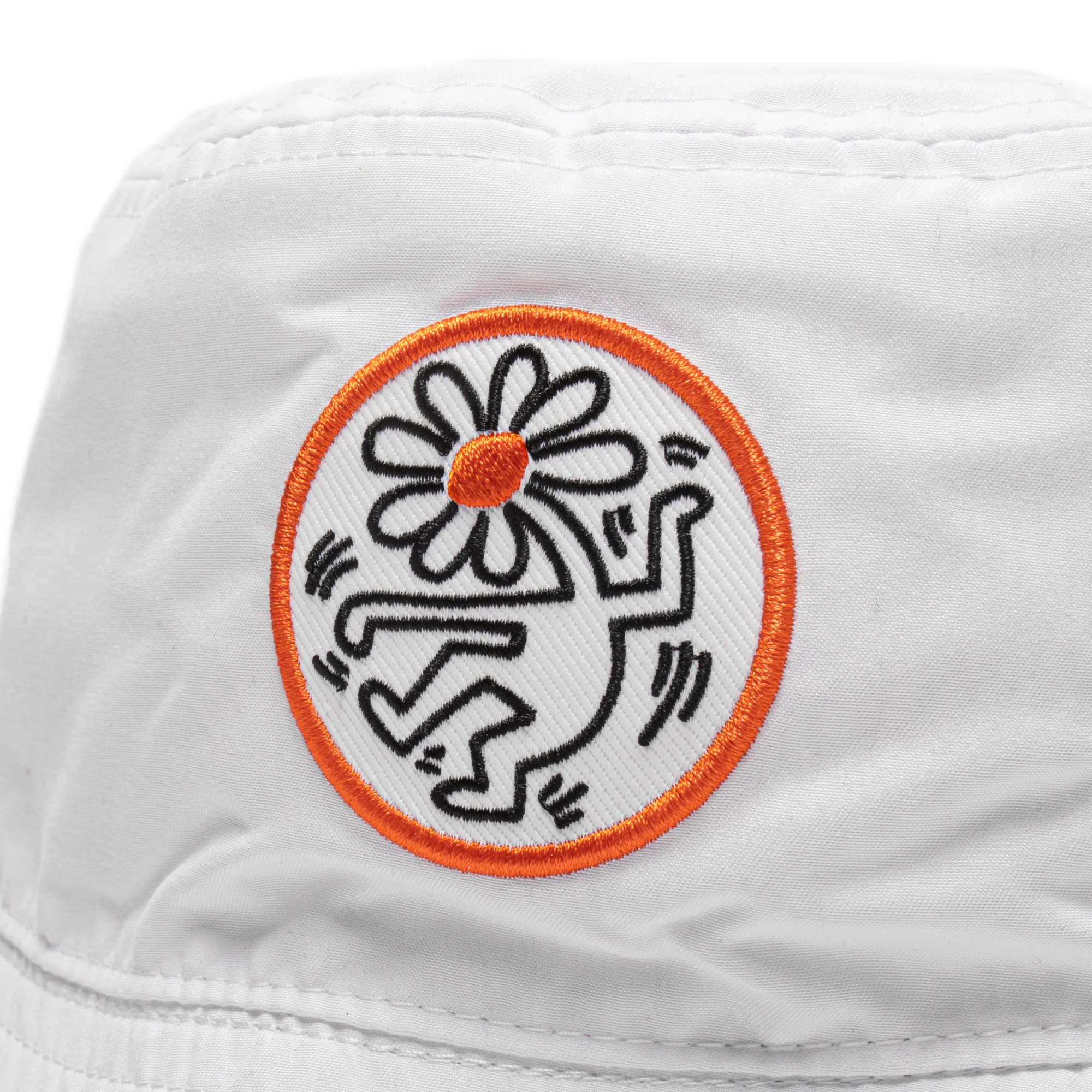 Converse Mens Haring Reversible Bucket Hat 'White' - Image 2