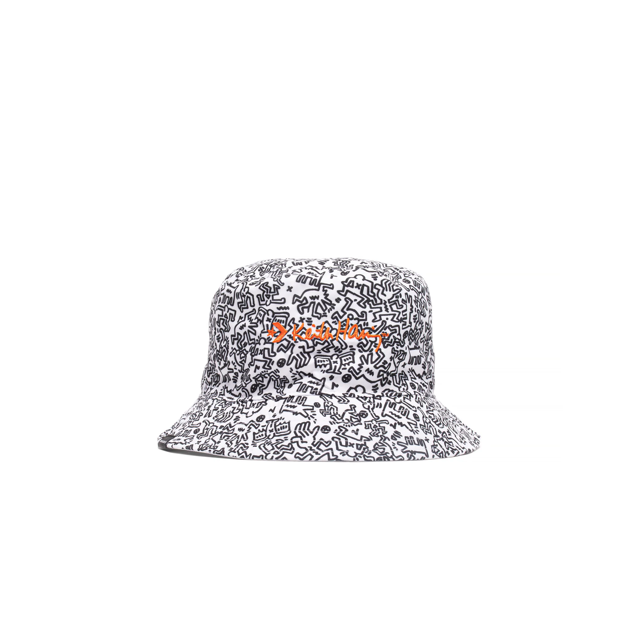 Converse Mens Haring Reversible Bucket Hat 'White' - Image 3