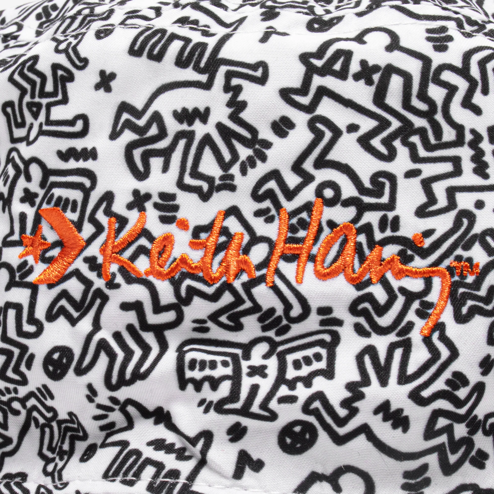 Converse Mens Haring Reversible Bucket Hat 'White' - Image 4