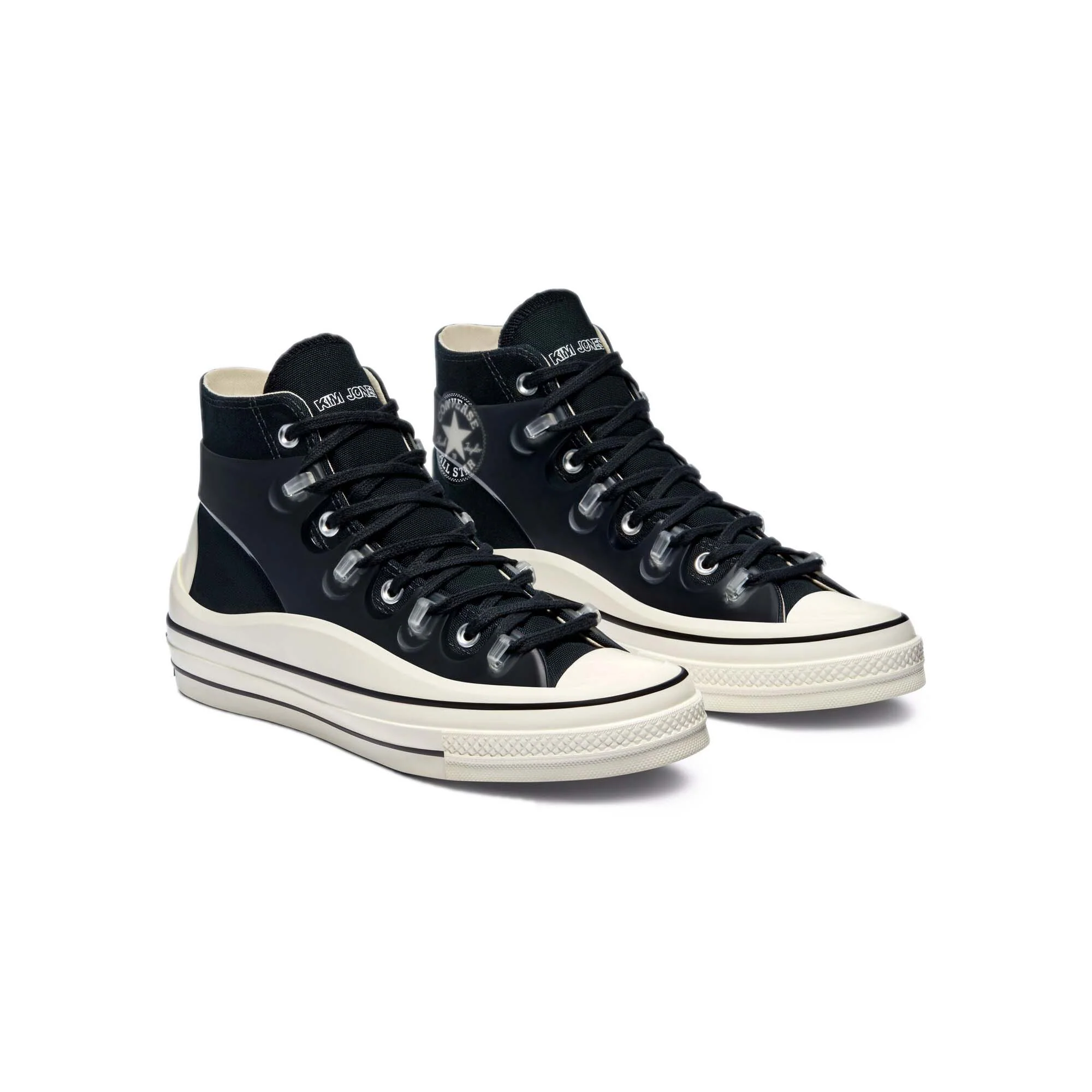Converse Mens Chuck 70 Utility Wave Hi 'Black Egret' Shoes - Image 2