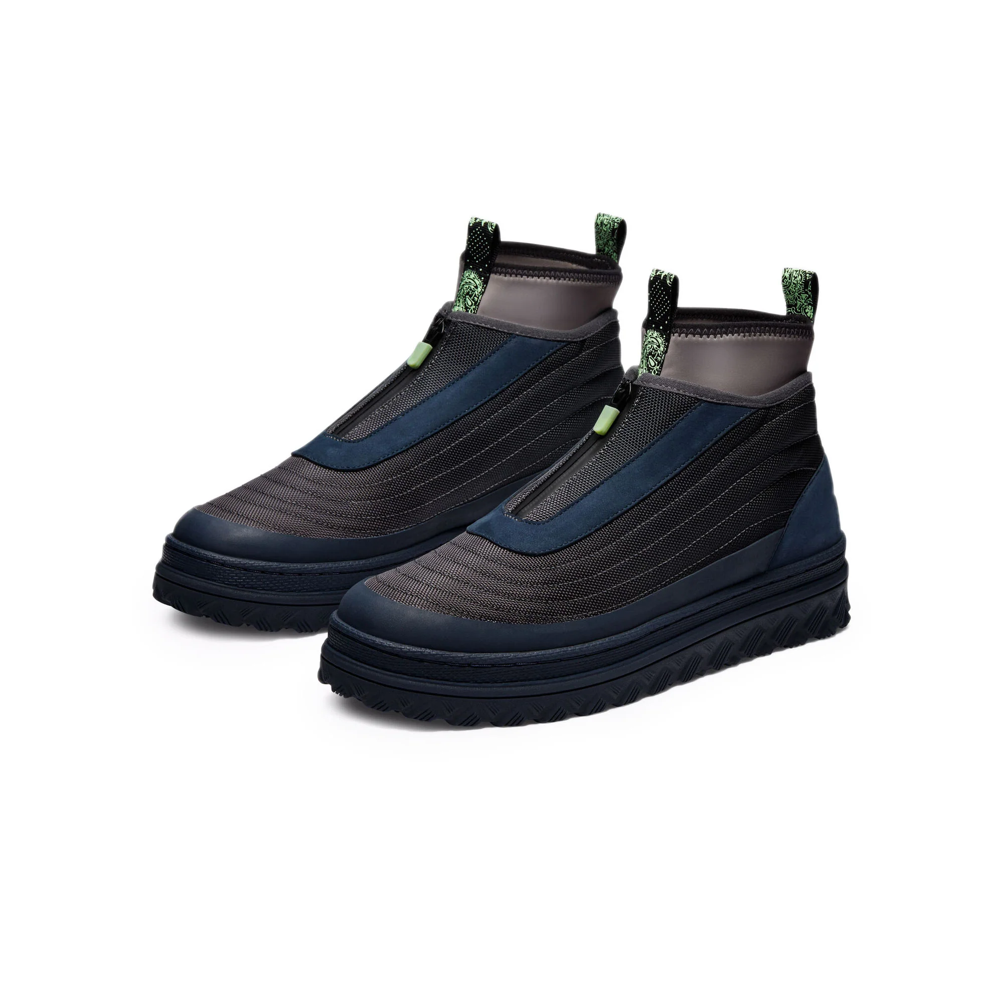 Converse Mens Pro Leather X2 Trek Hi Shoes 'Asphalt' - Image 2