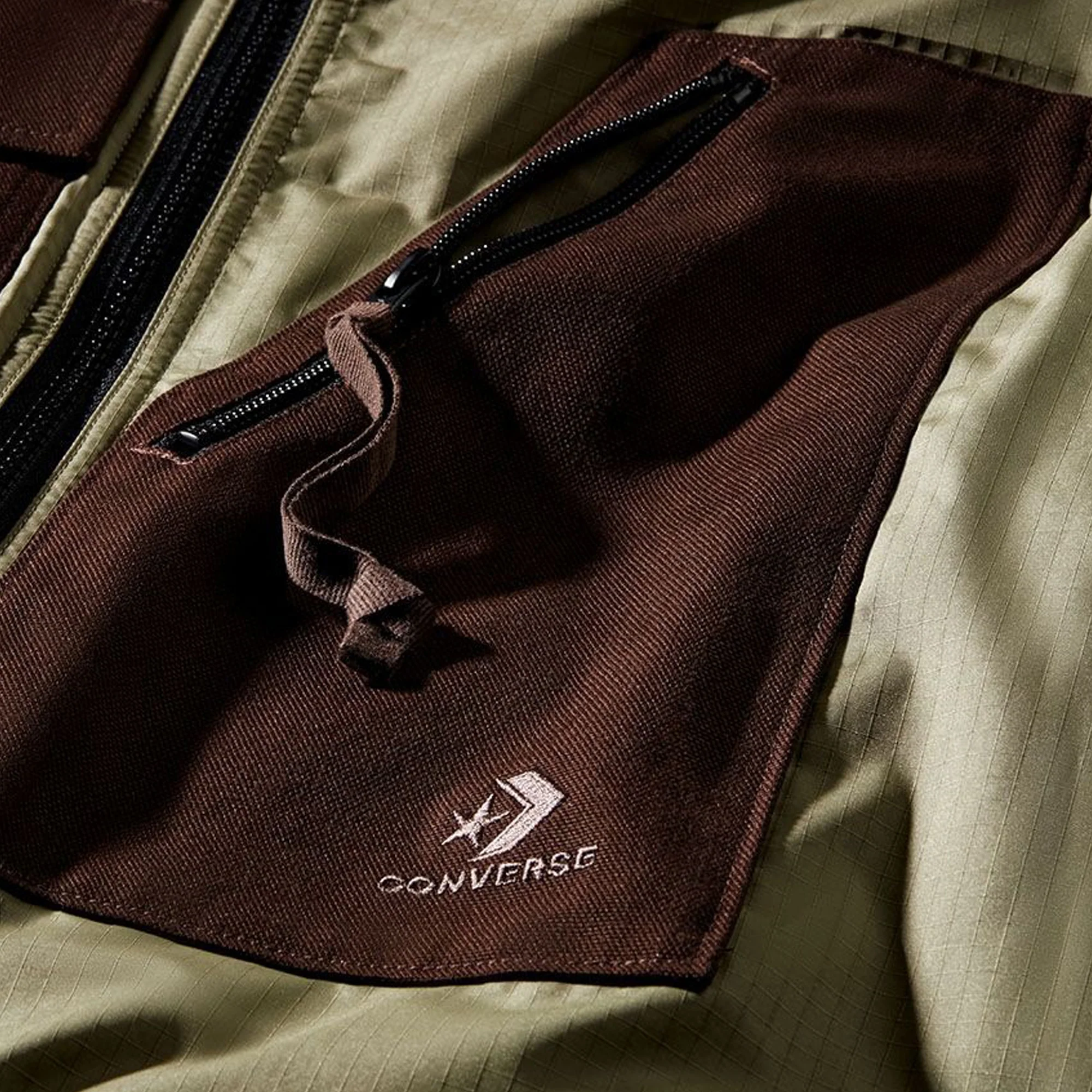 Converse x Patta Mens Utility Reversible Vest 'Java' - Image 4