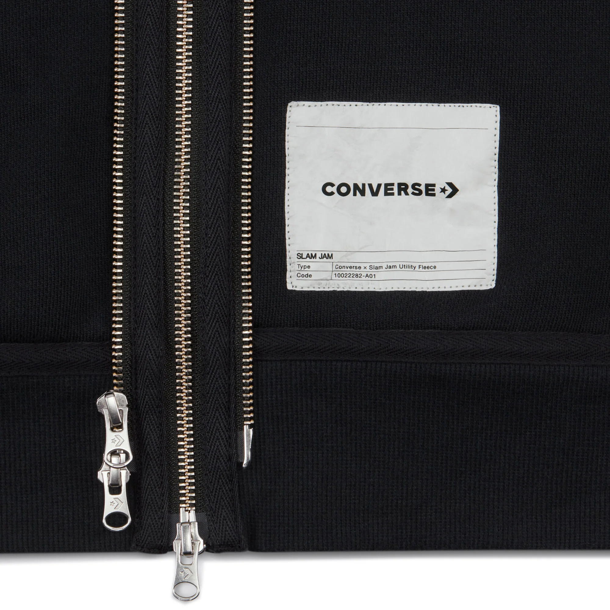 Converse x Slam Jam 'Black/Grey' Utility Fleece - Image 4