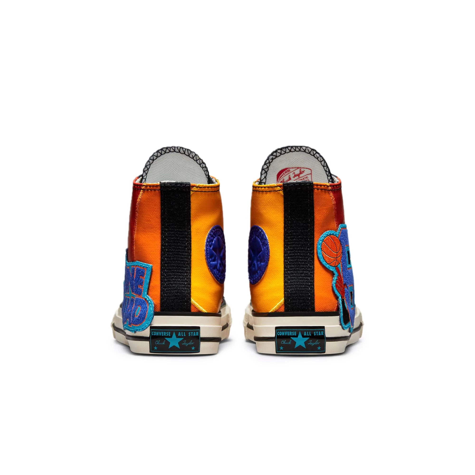 Converse Pre-School Chuck 70 HI Shoes 'Black/Mantra Orange' - Image 3