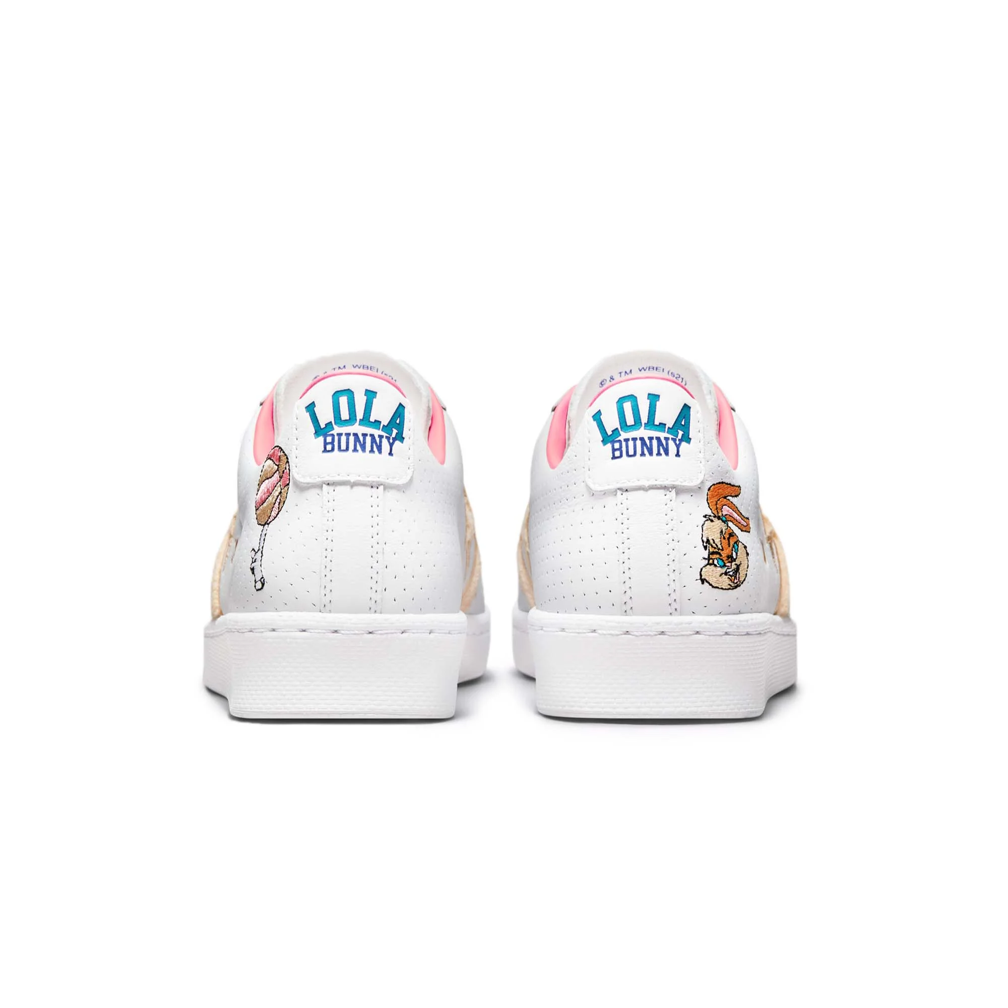 Converse Mens Pro Leather OX Shoes 'White/Multi' - Image 3