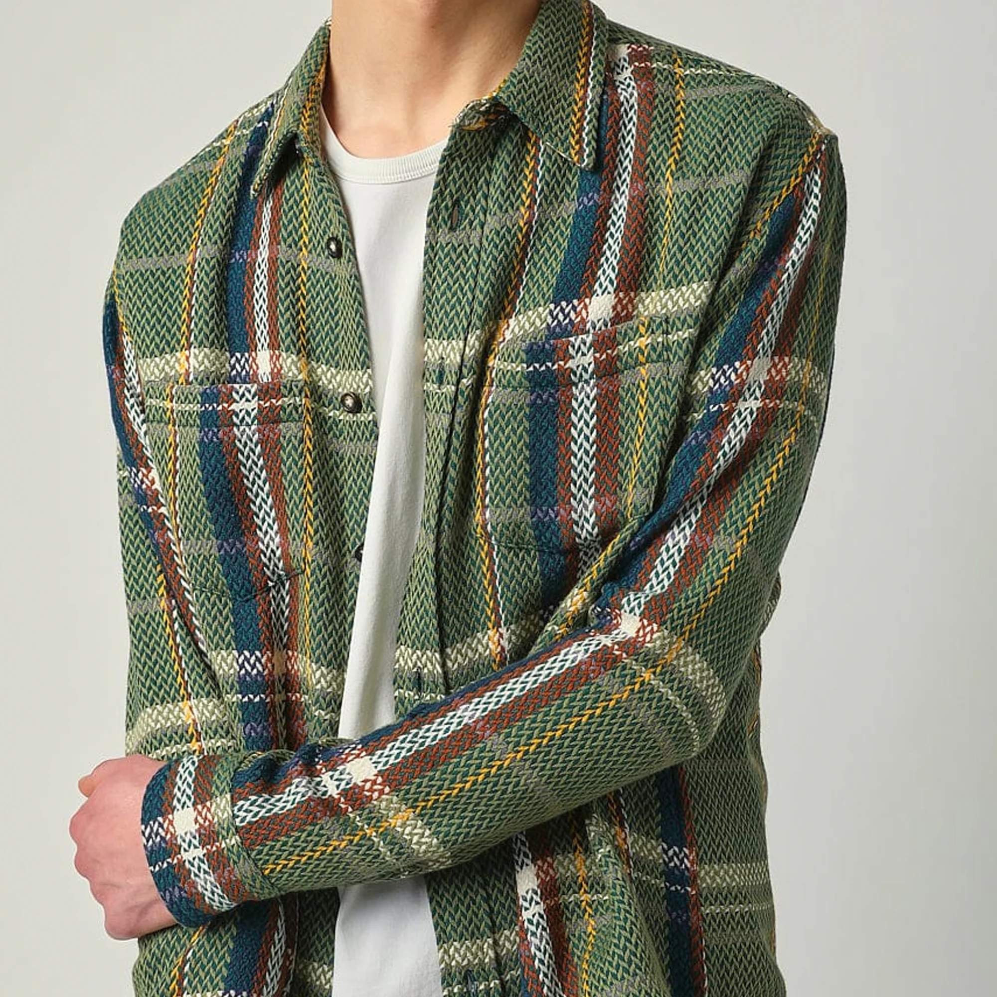 Corridor Mens Acid Plaid Cabin LS Shirt - Image 4