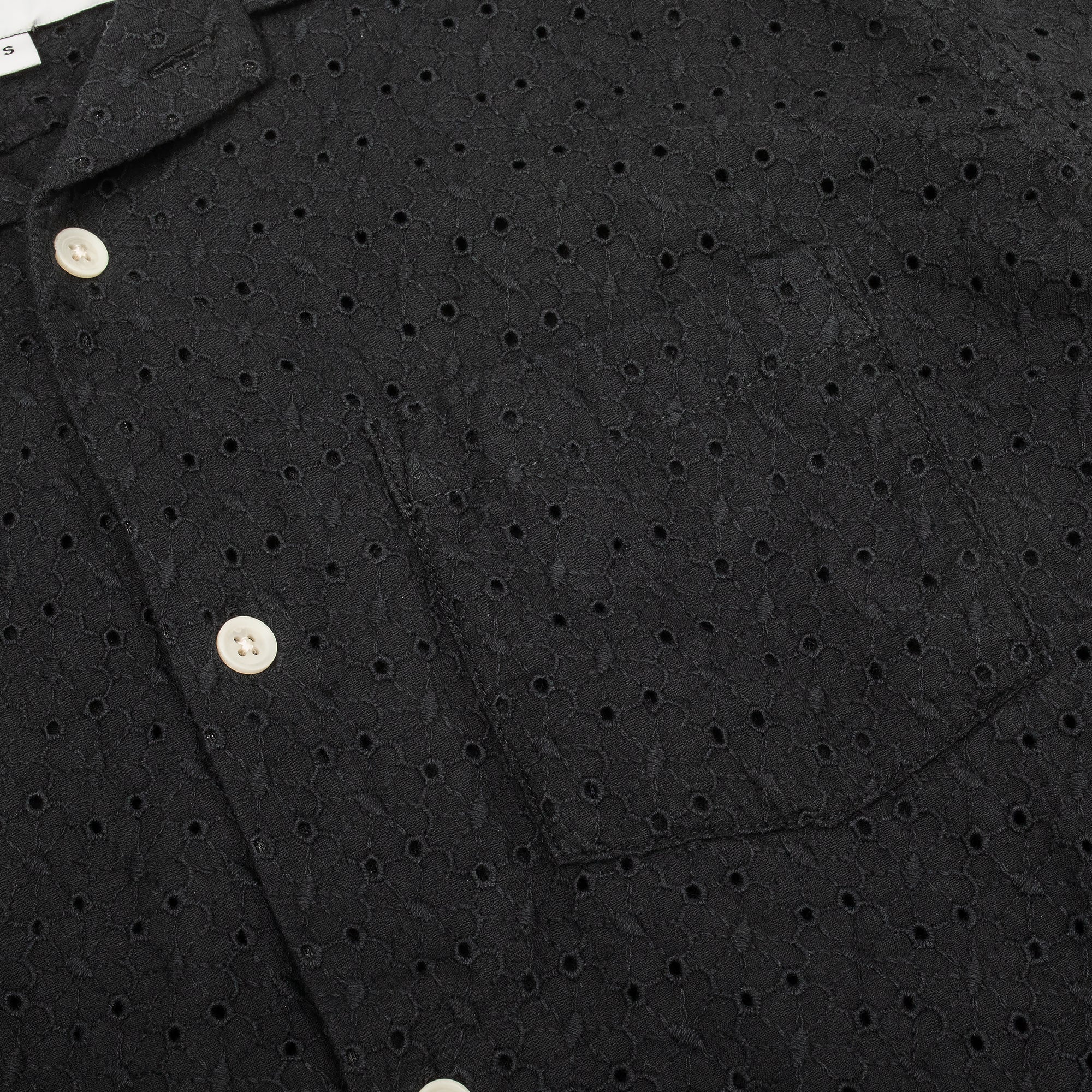 Corridor Mens Floral Eyelet SS Shirt - Image 3