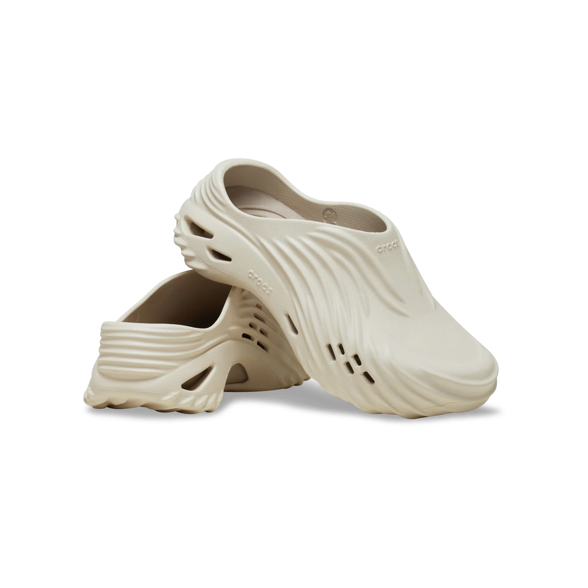 Crocs Mens Echo Wave "Almond Tint" Clogs - Image 2