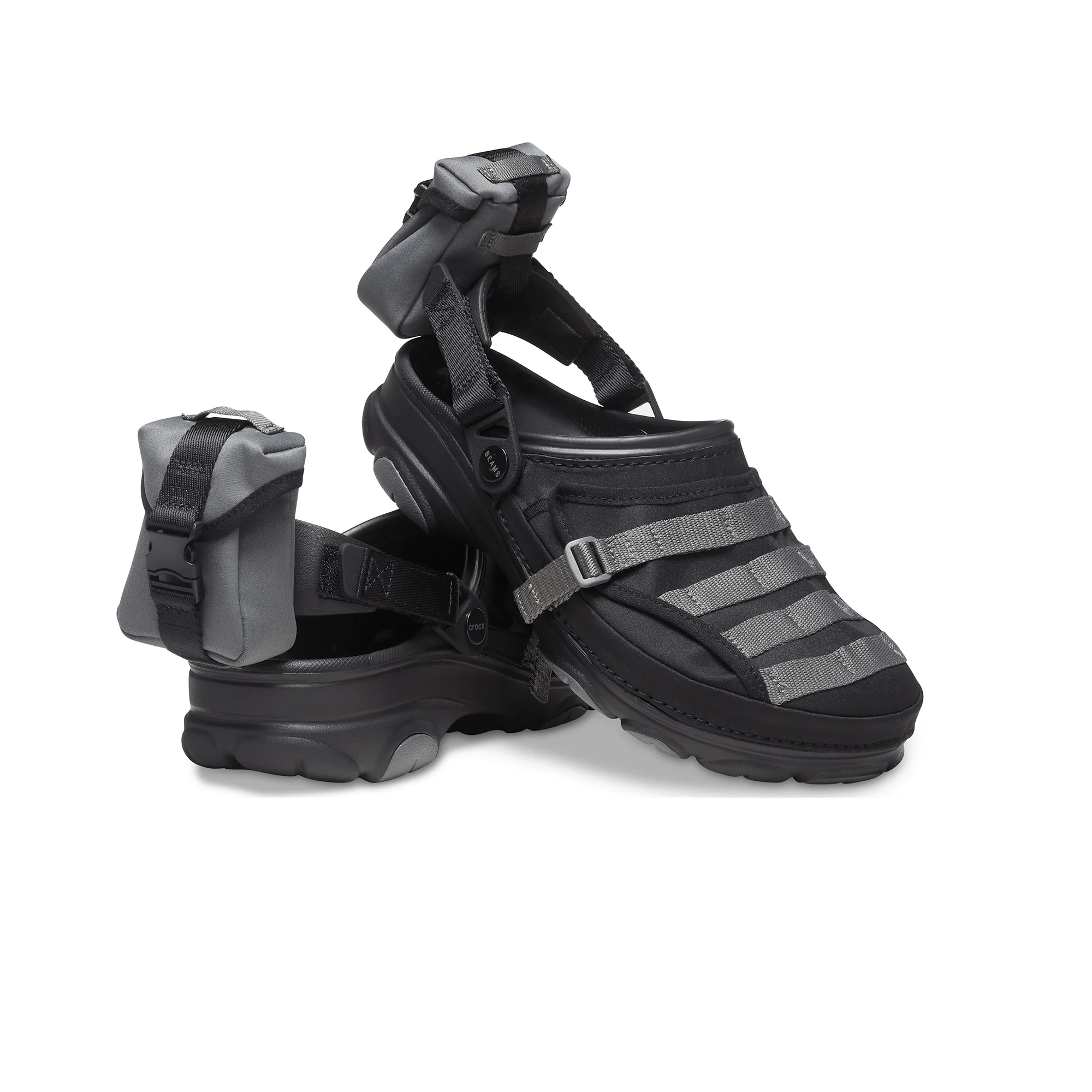 Crocs x Beams Classic All-Terrain Military Clog Shoes 'Black' - Image 3