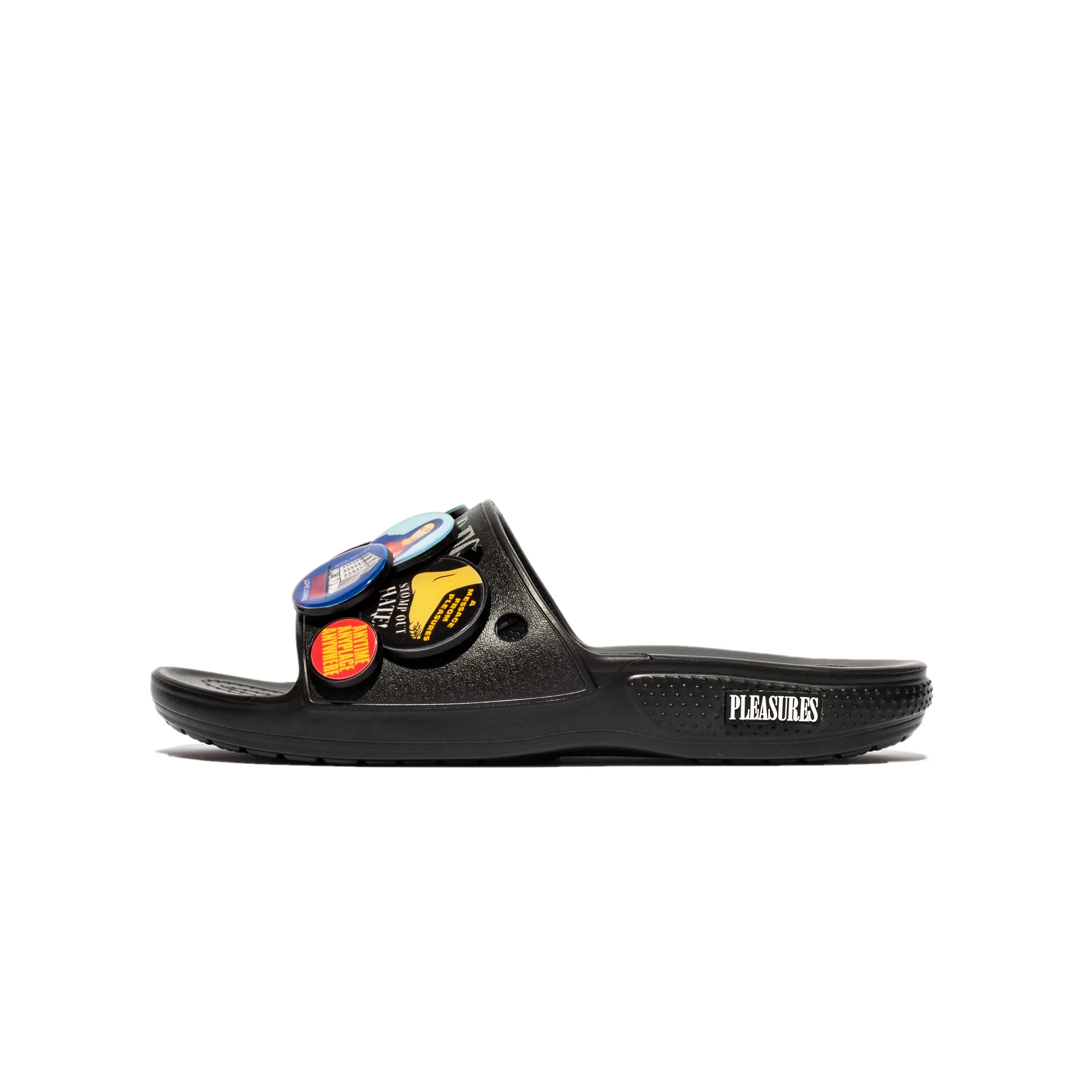 Crocs x Pleasures Mens Button Classic Slide 'Black'