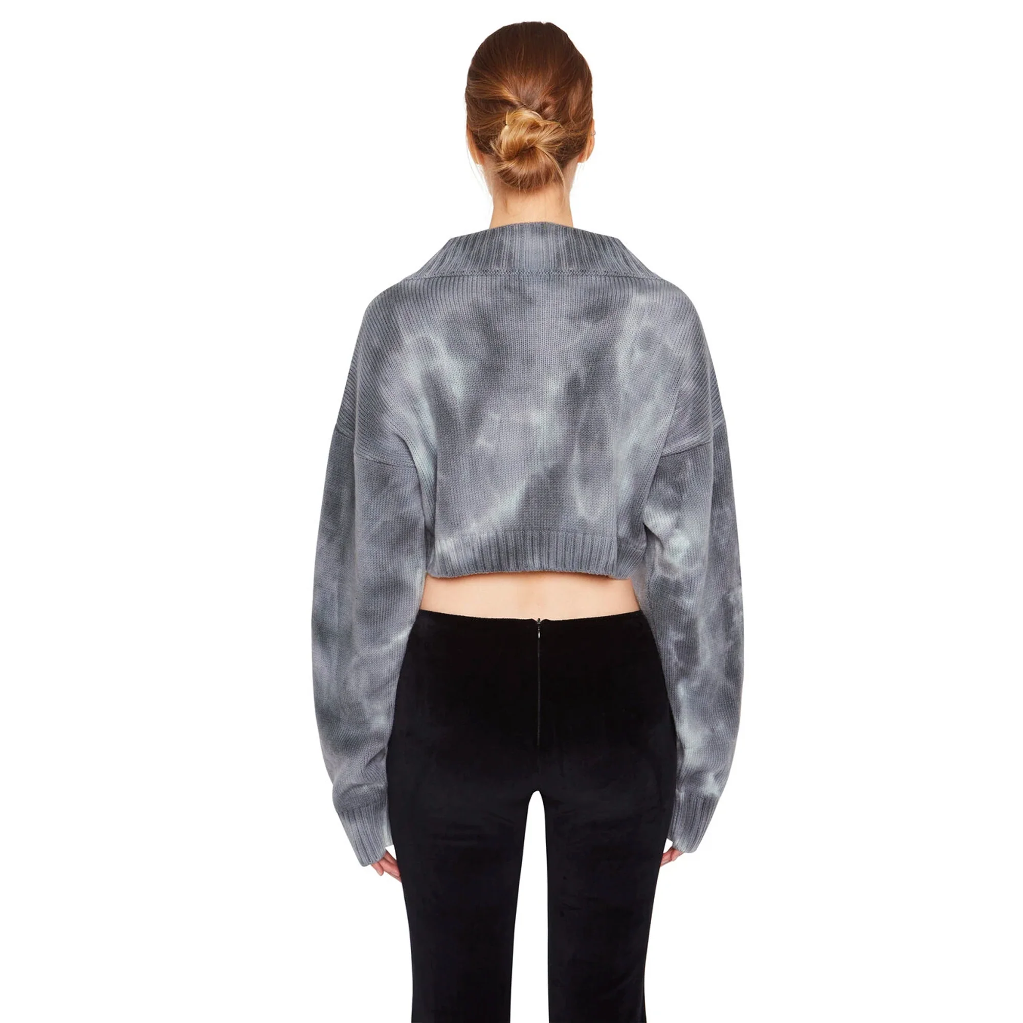 Danielle Guizio Knit Safety Sweater Storm Grey - Image 2