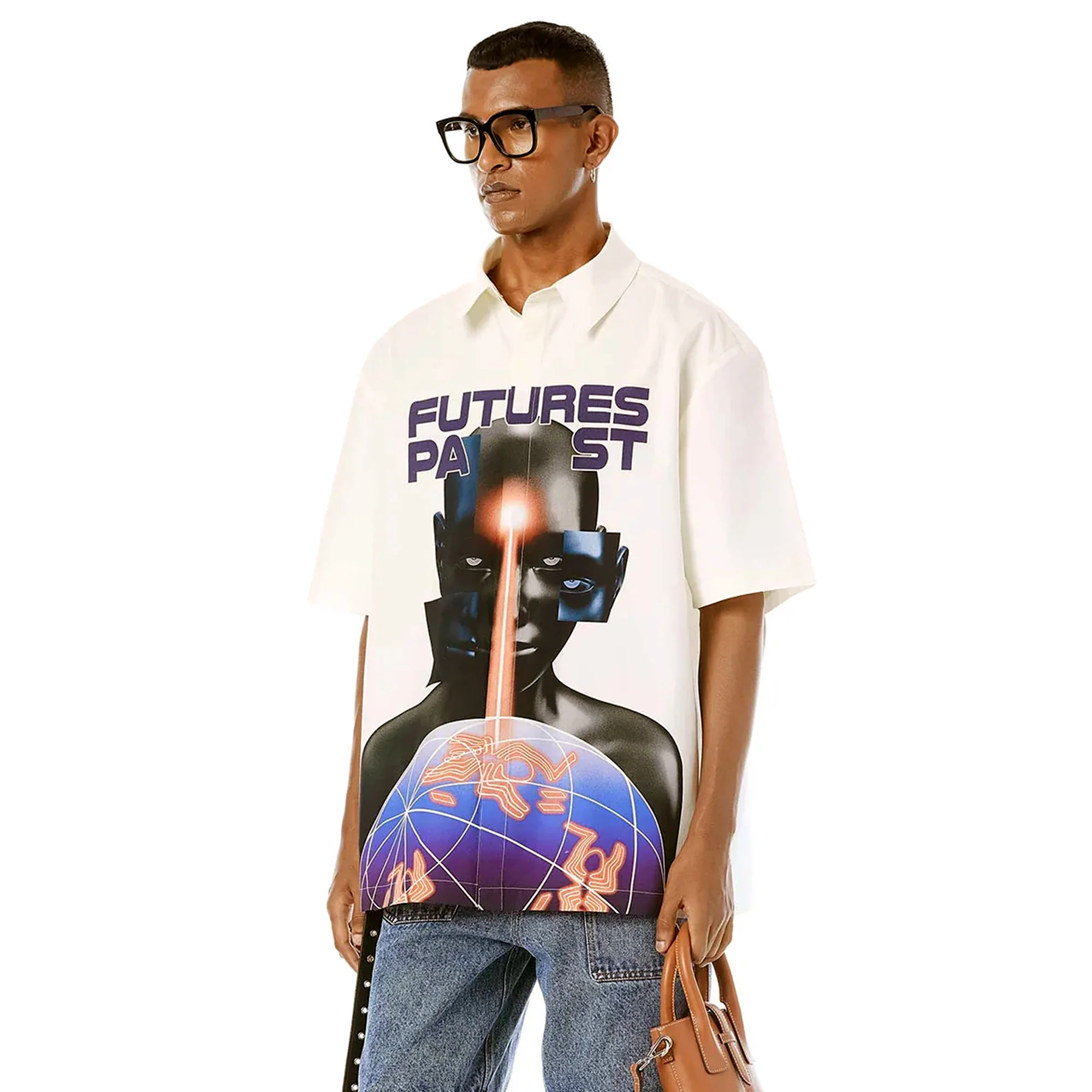 Dhruv Khapoor Mens Future Past Shirt - Image 2