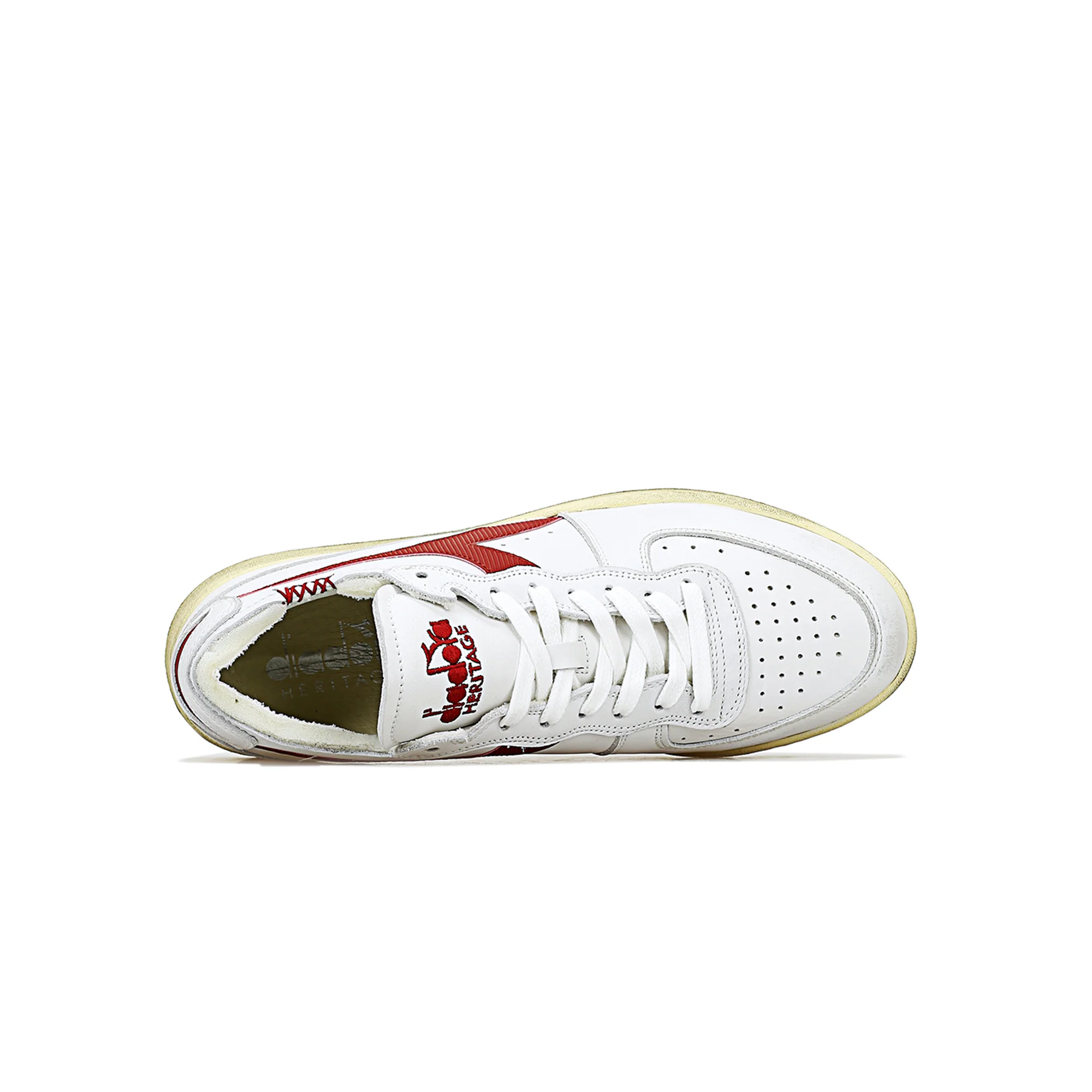 Diadora Mens Mi Basket Row Cut Shoes - Image 3