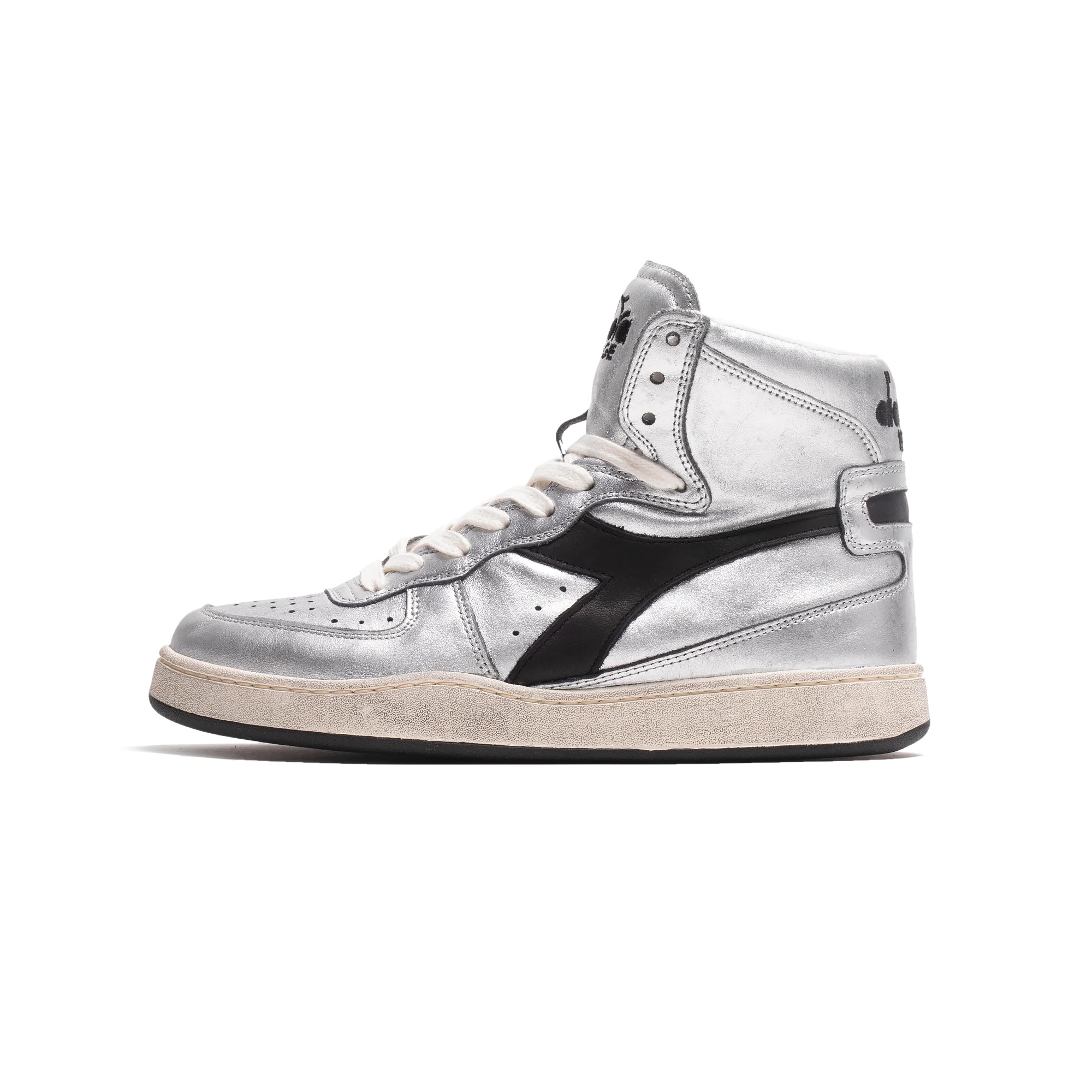 Diadora Women Mi Basket Silver Used Shoe