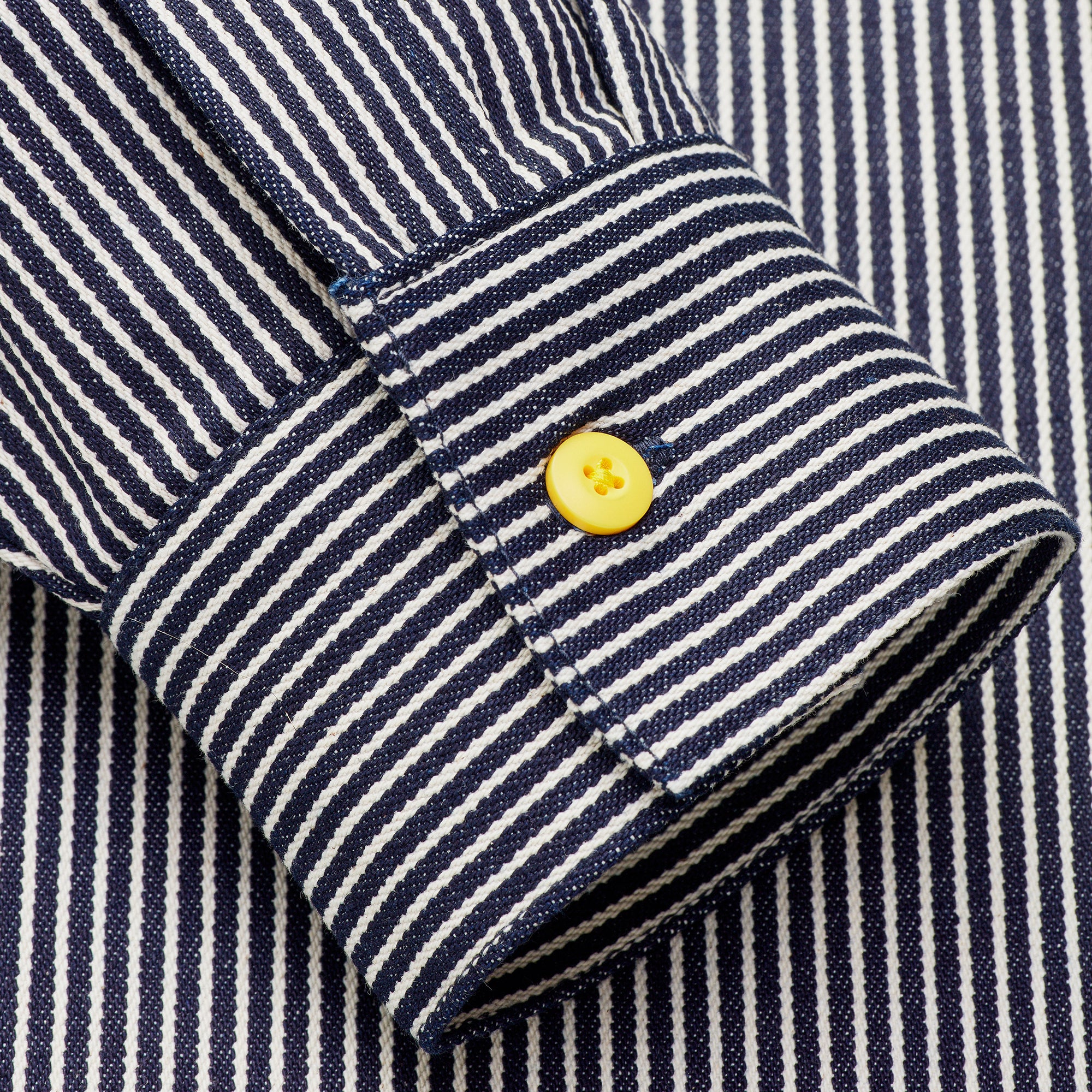 Dickies x New York Sunshine Mens Hickory Stripe Work Shirt - Image 4