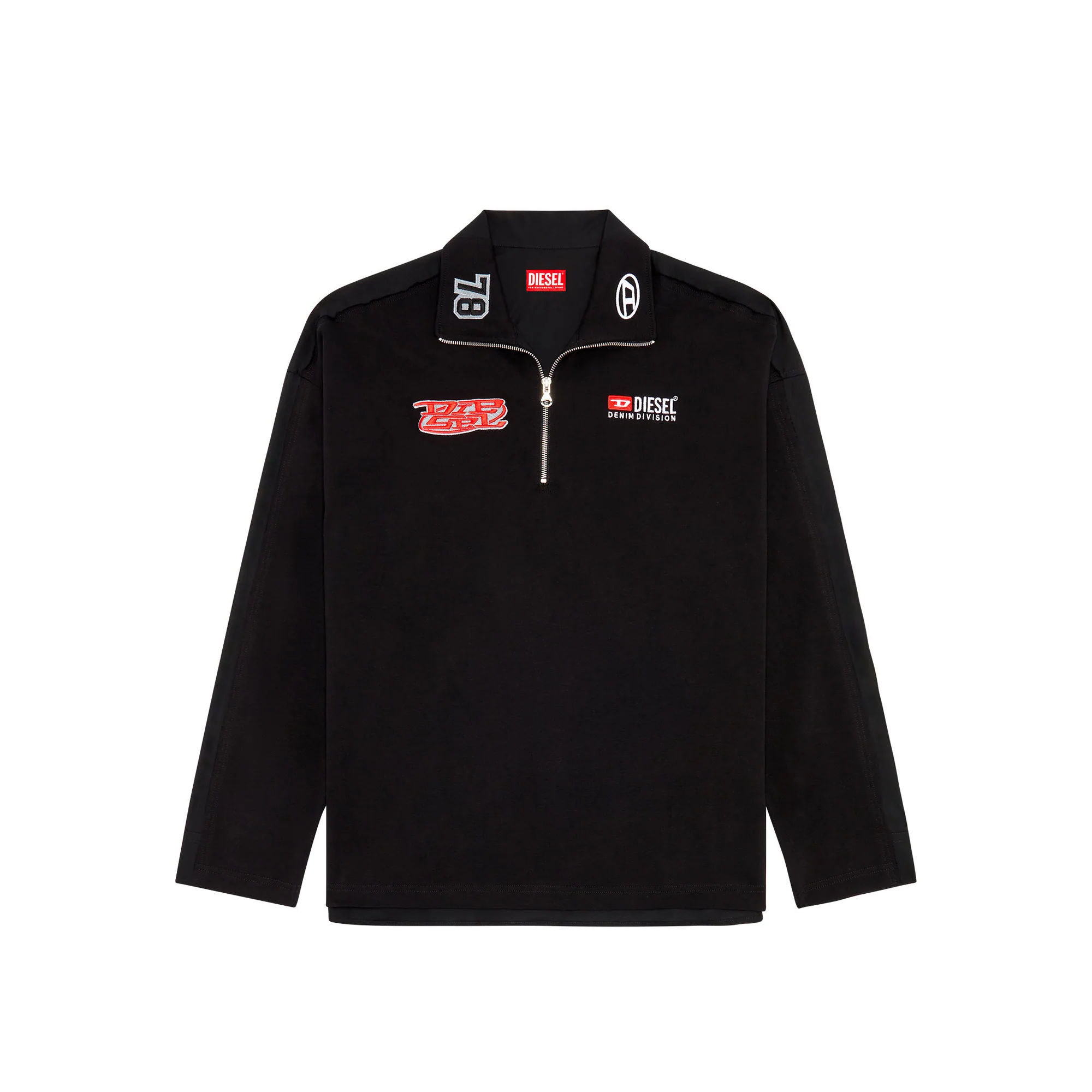 Diesel Mens S-GANDER-R Quarter Zip Pullover