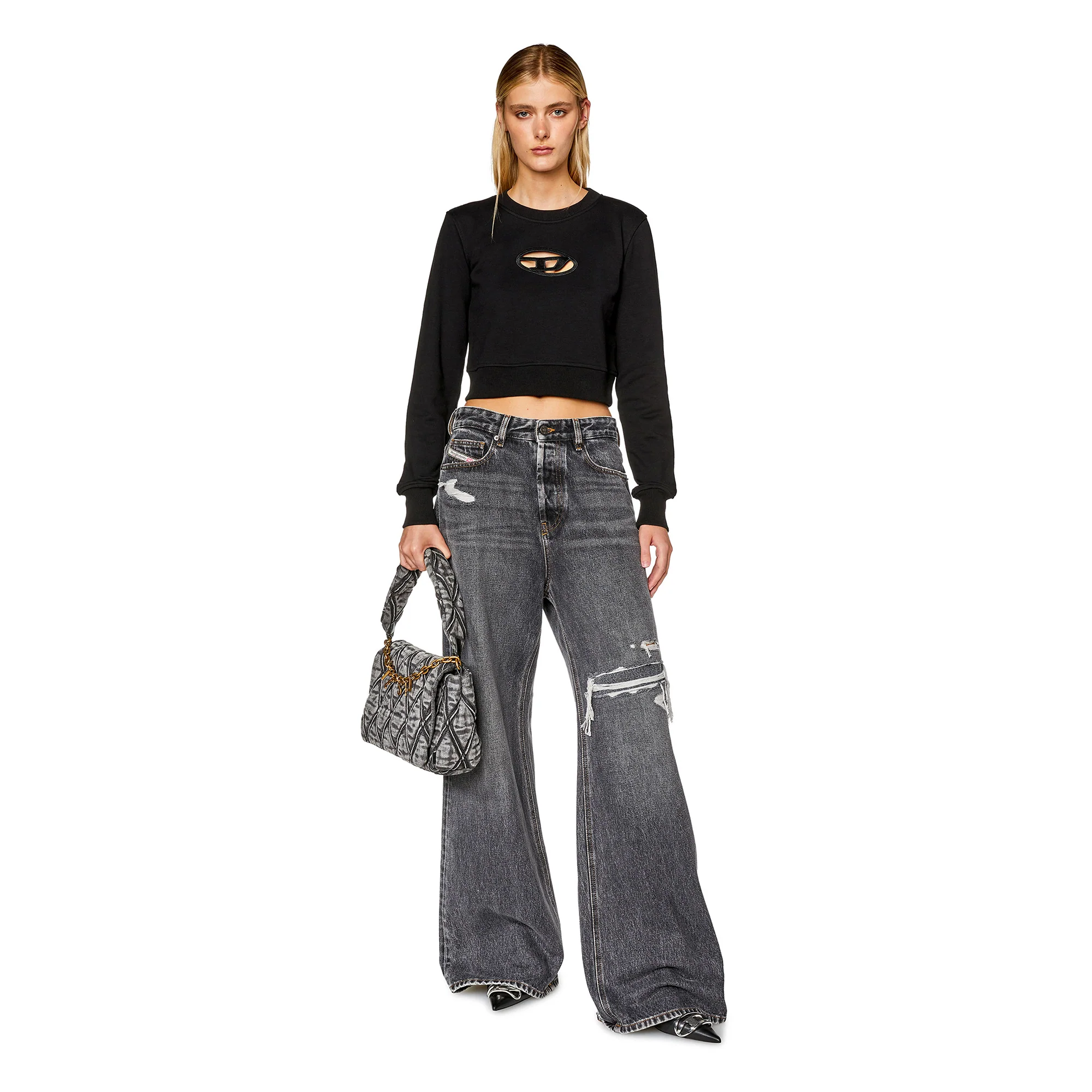 Diesel Womens F-SLIMMY-OD Sweatshirt - Image 4